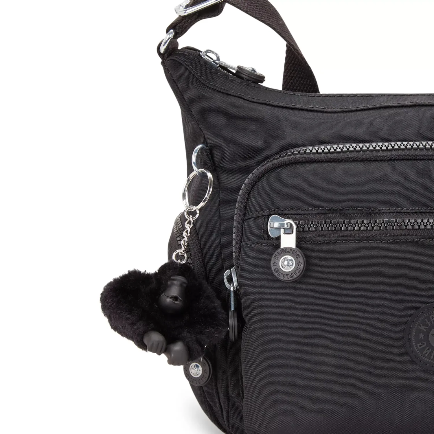 Kipling Gabbie S schoudertas Black Noir klein dagelijks