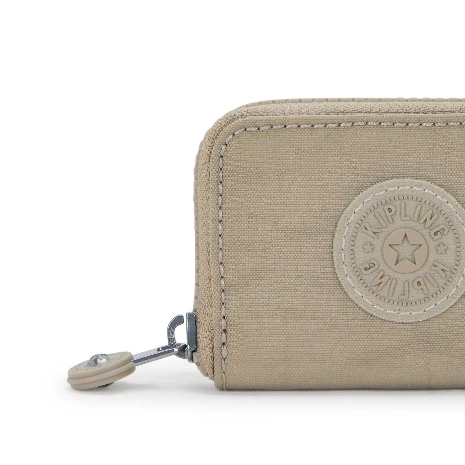Kipling Cash Buddy portemonnee Soft Taupe klein met rits