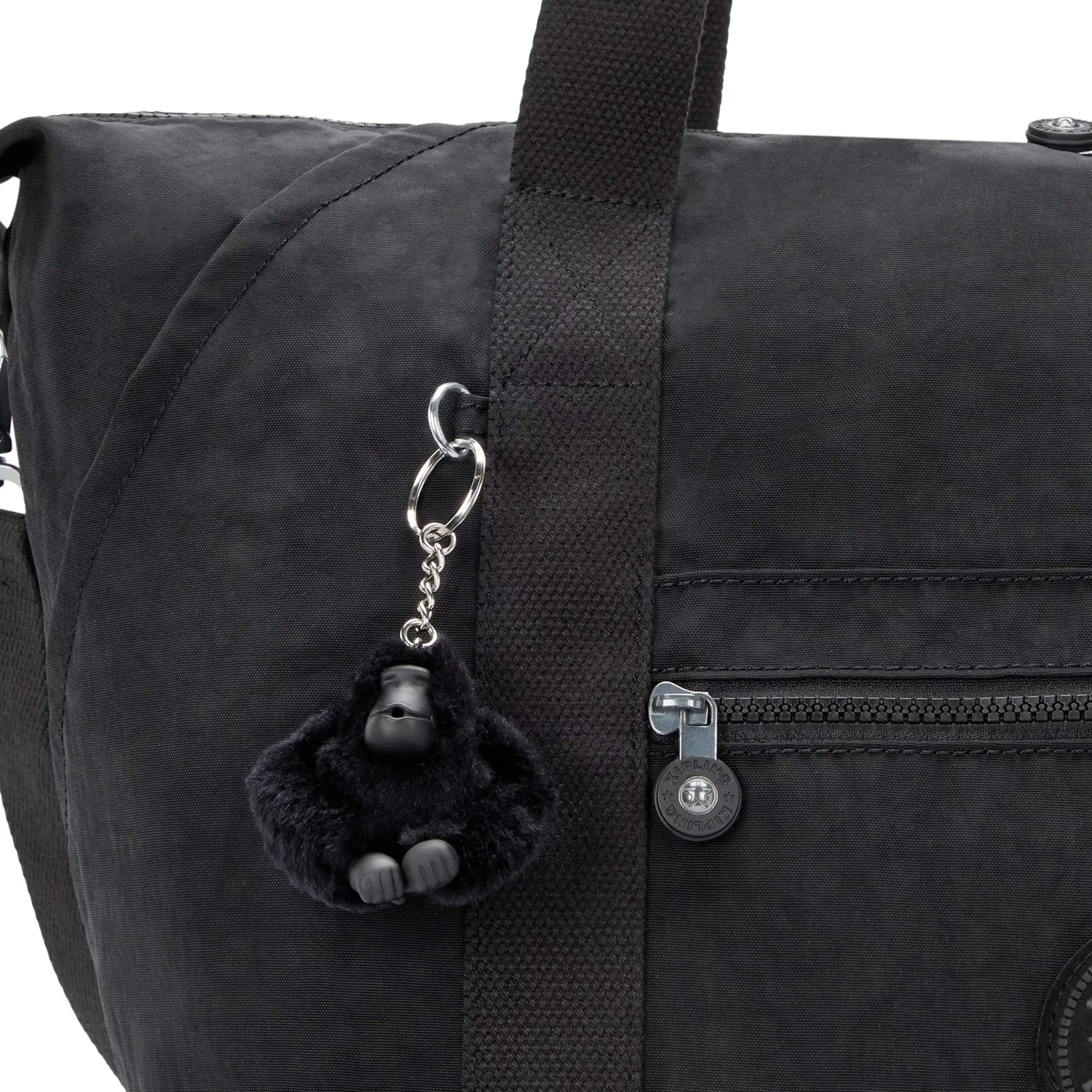 Kipling Art M Weekender reistas Black Noir Groot verstelbaar
