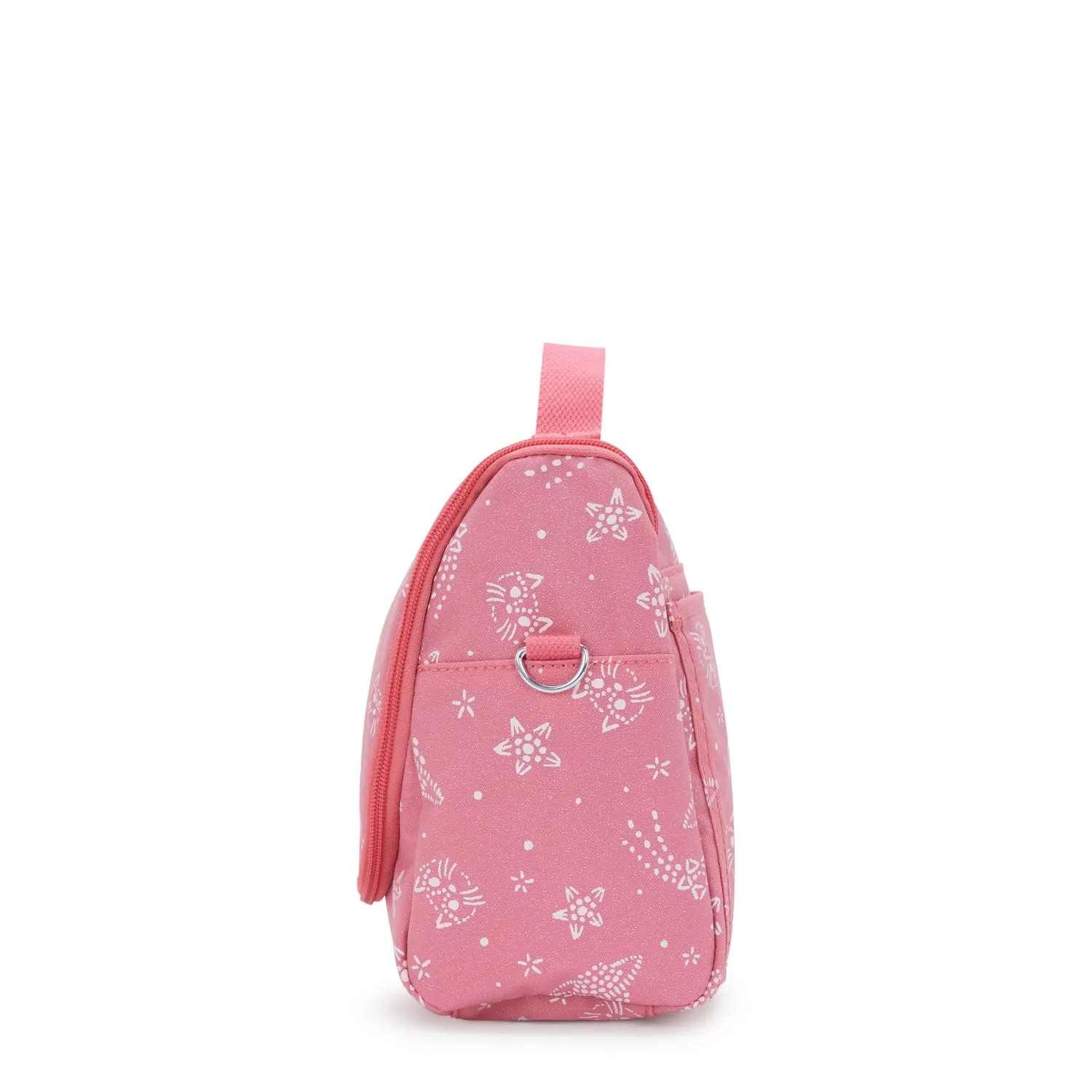Kipling New Kichirou lunchtas Glitter Cats groot print
