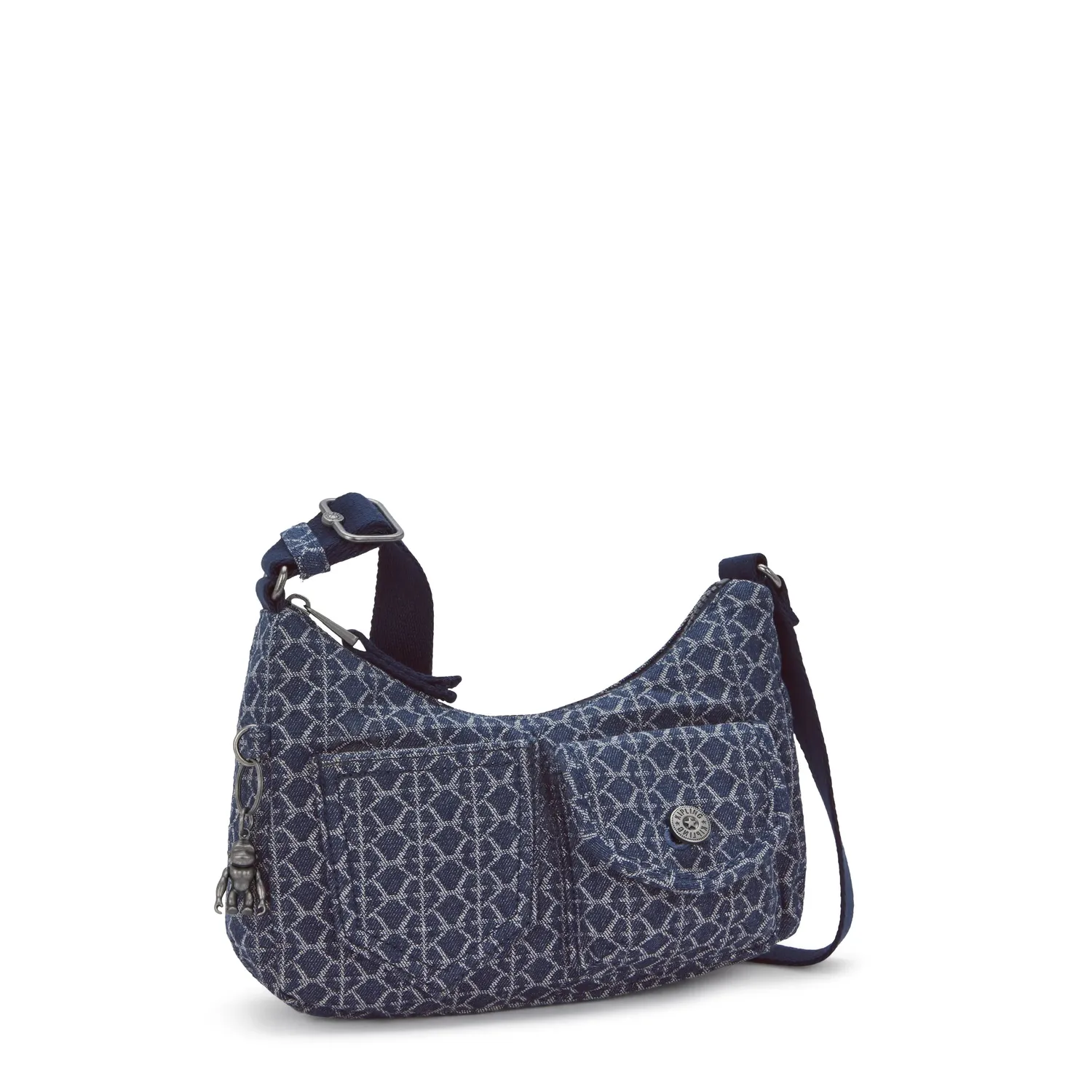 Kipling Kenda crossbodytas Signature Denim klein licht