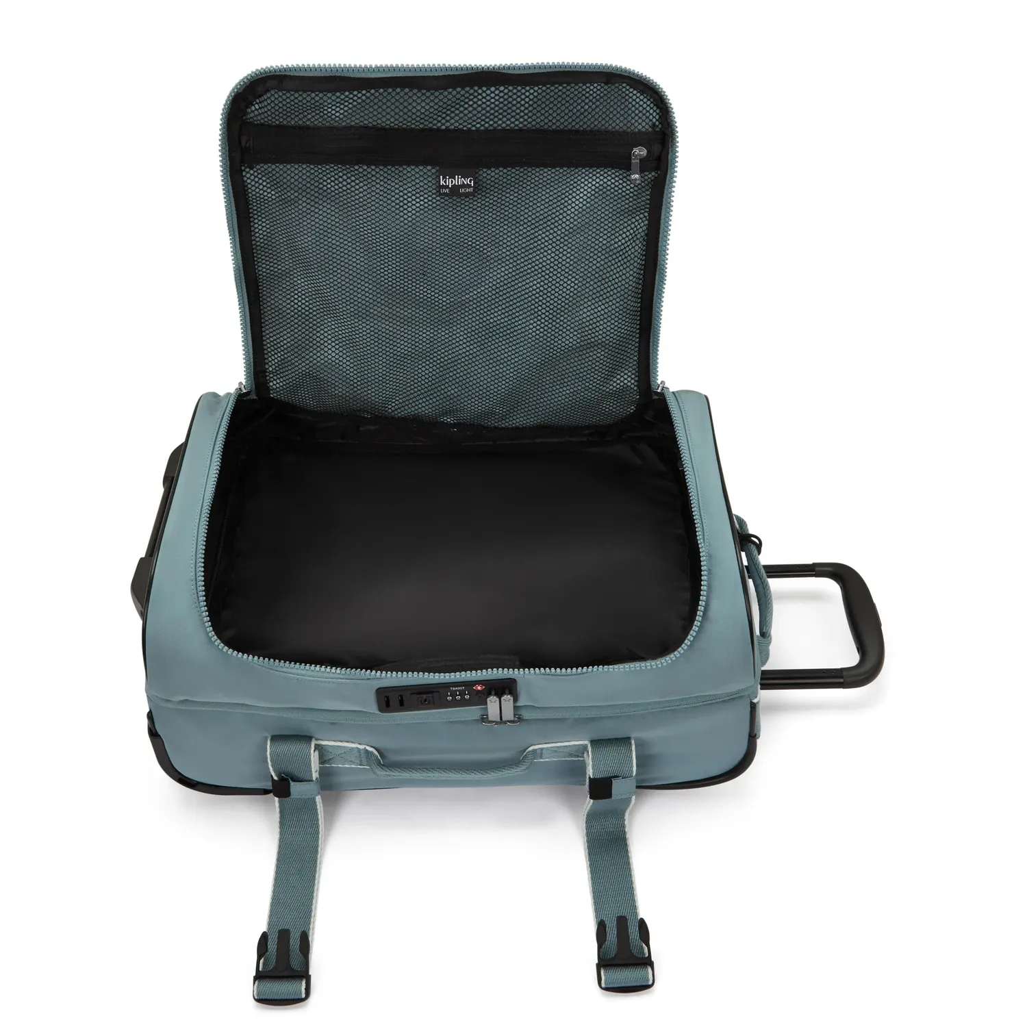 Kipling Aviana S reistas klein Relaxed Grey met wieltjes
