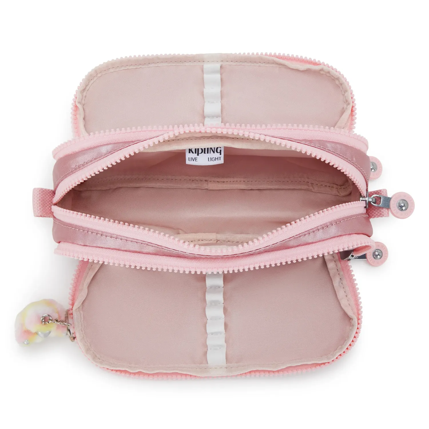 Kipling Gitroy pennenzak groot Bronze Pink Metallic 32 lussen