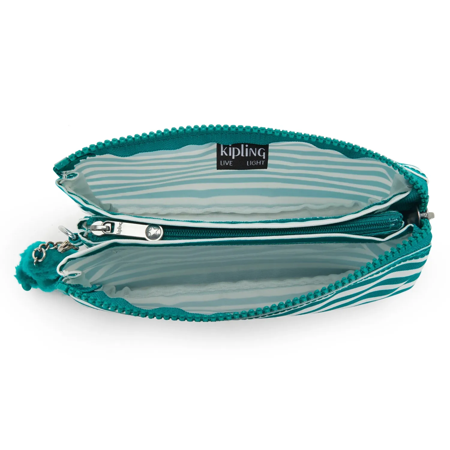 Kipling Creativity L pouch Groot Parasol Stripes gestreept