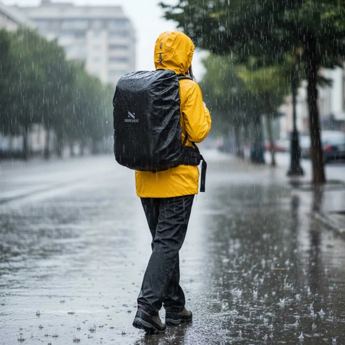 ZEEKSACK regenhoes zwart voor Underseat 15L