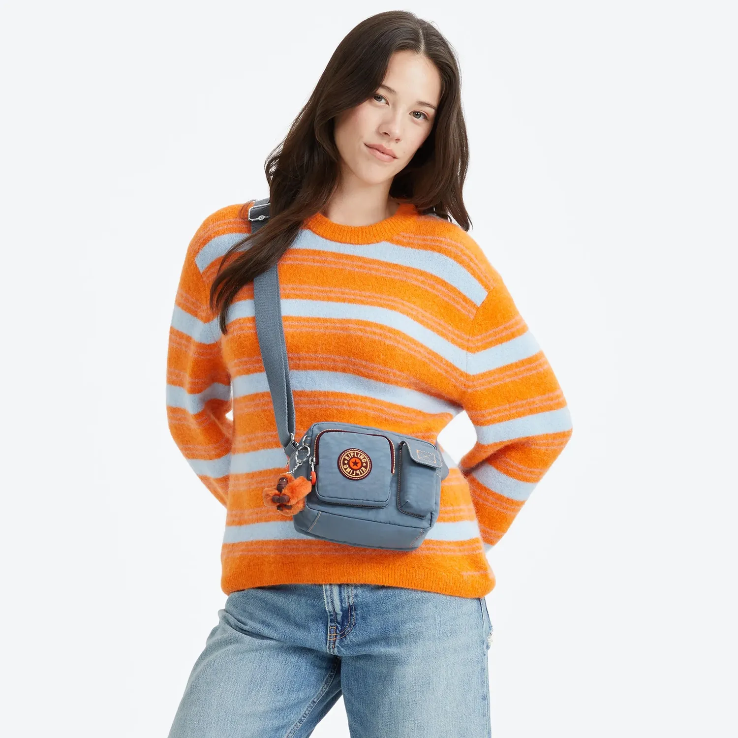 Kipling Abanu S Energy crossbodytas Energy Blue Klein
