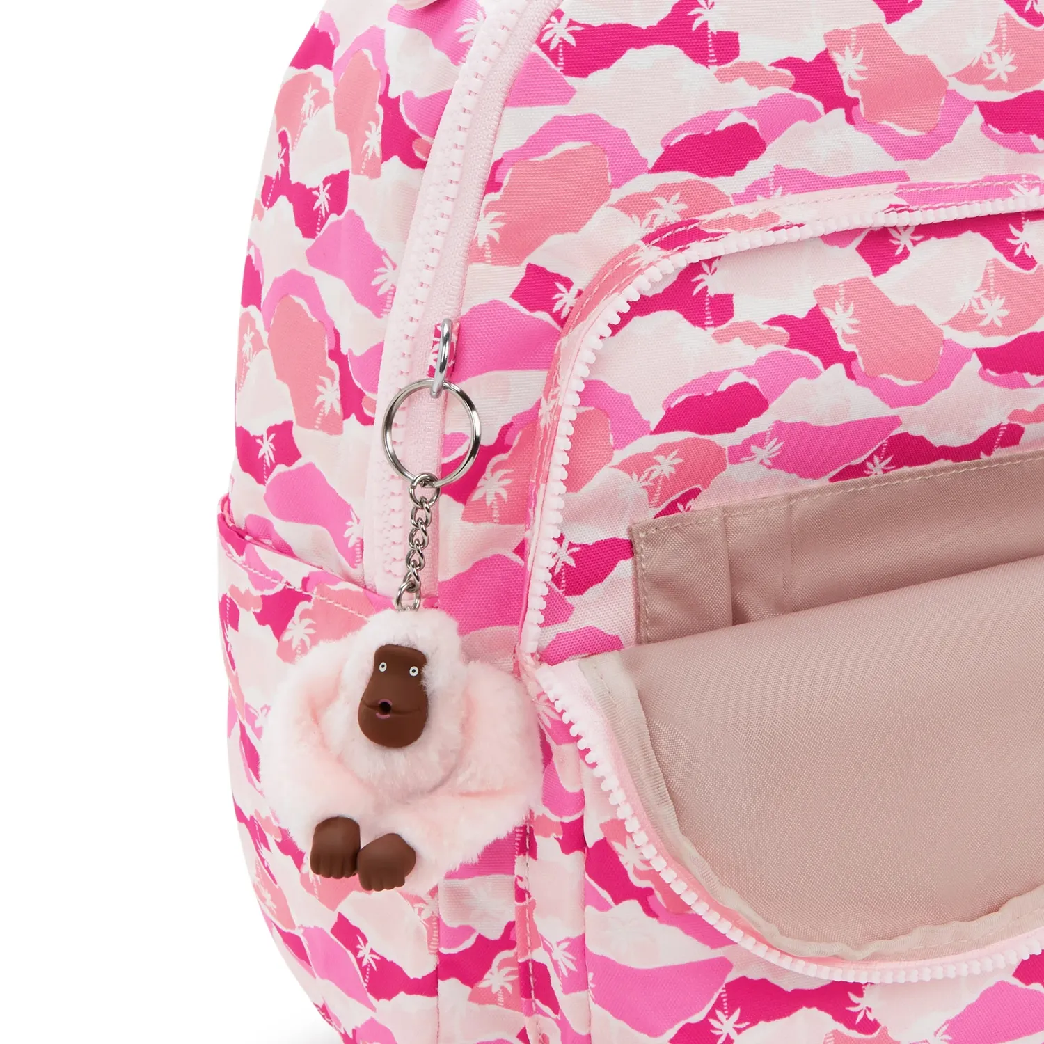 Kipling Seoul S rugzak Klein Pink Palm 11 inch