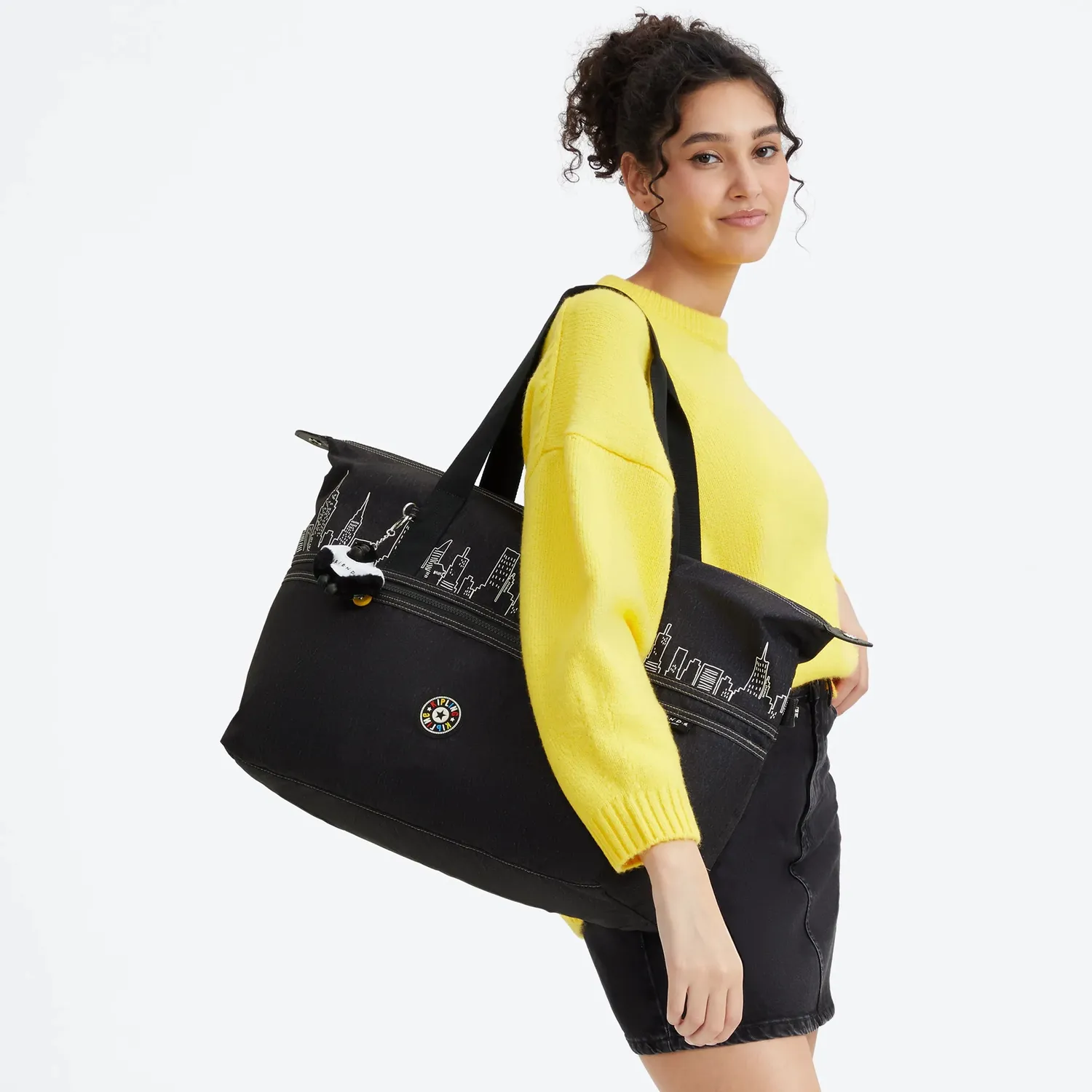 Kipling Art M Friends shopper groot Skyline Black – A4