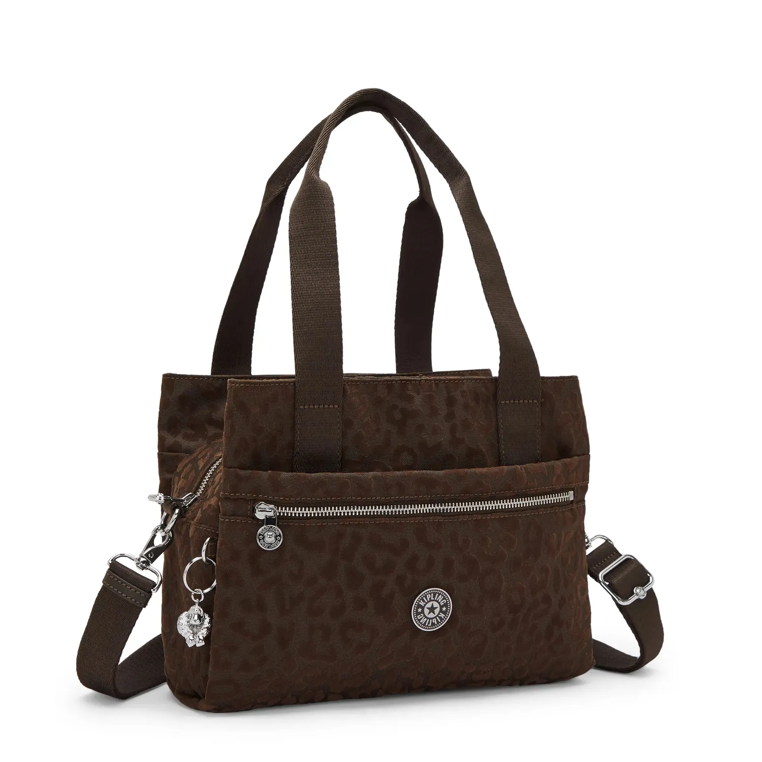 Kipling Elysiana Leo schoudertas medium soft leopard