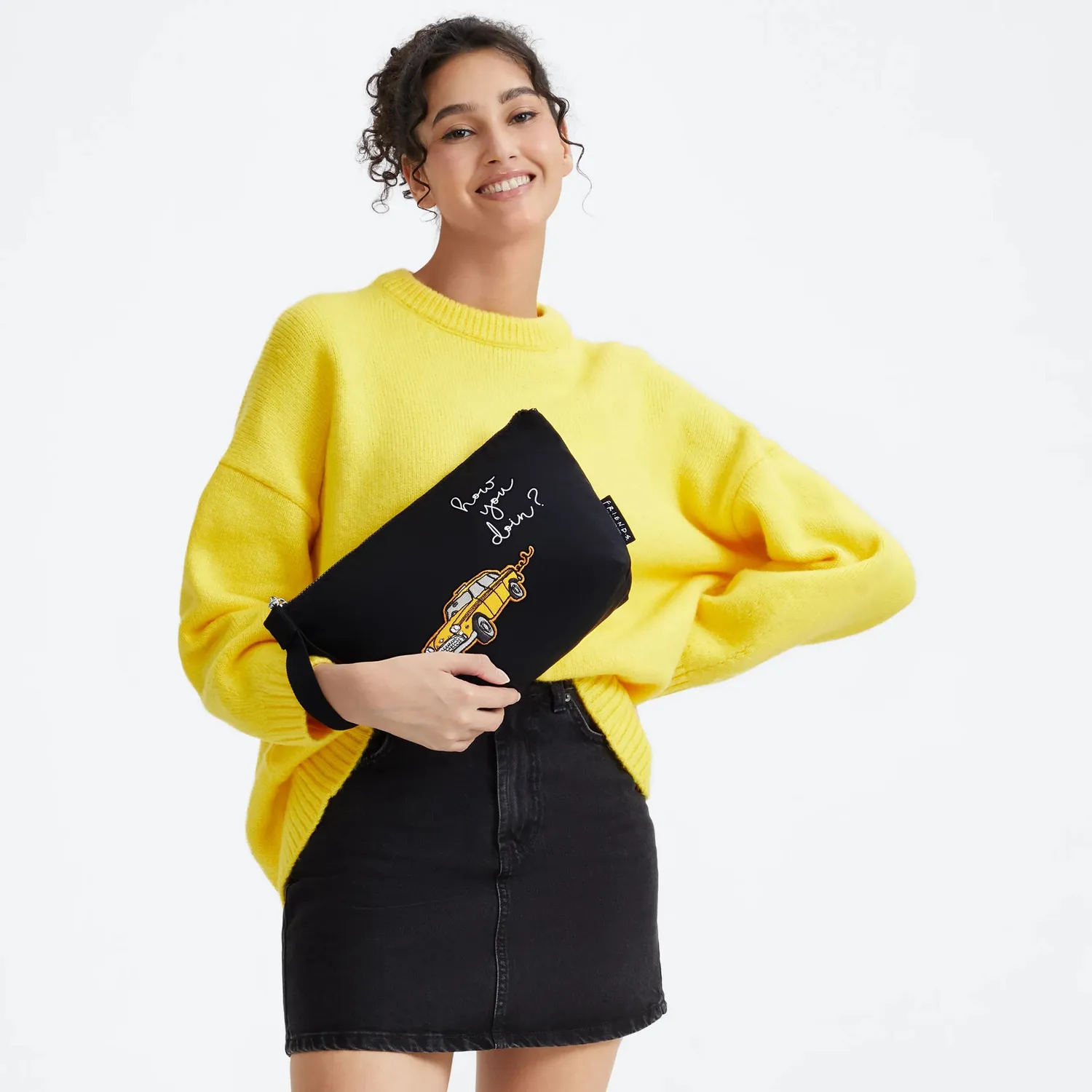 Kipling Naomi Pouch L toilettas Groot Yellow Cab Friends