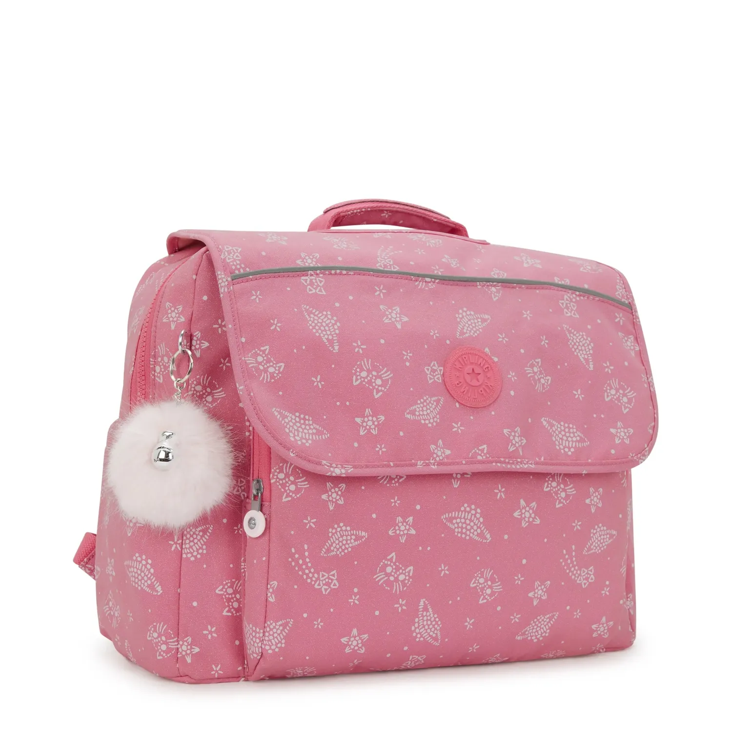 Kipling Codie L rugzak Glitter Cats groot schooltas A4