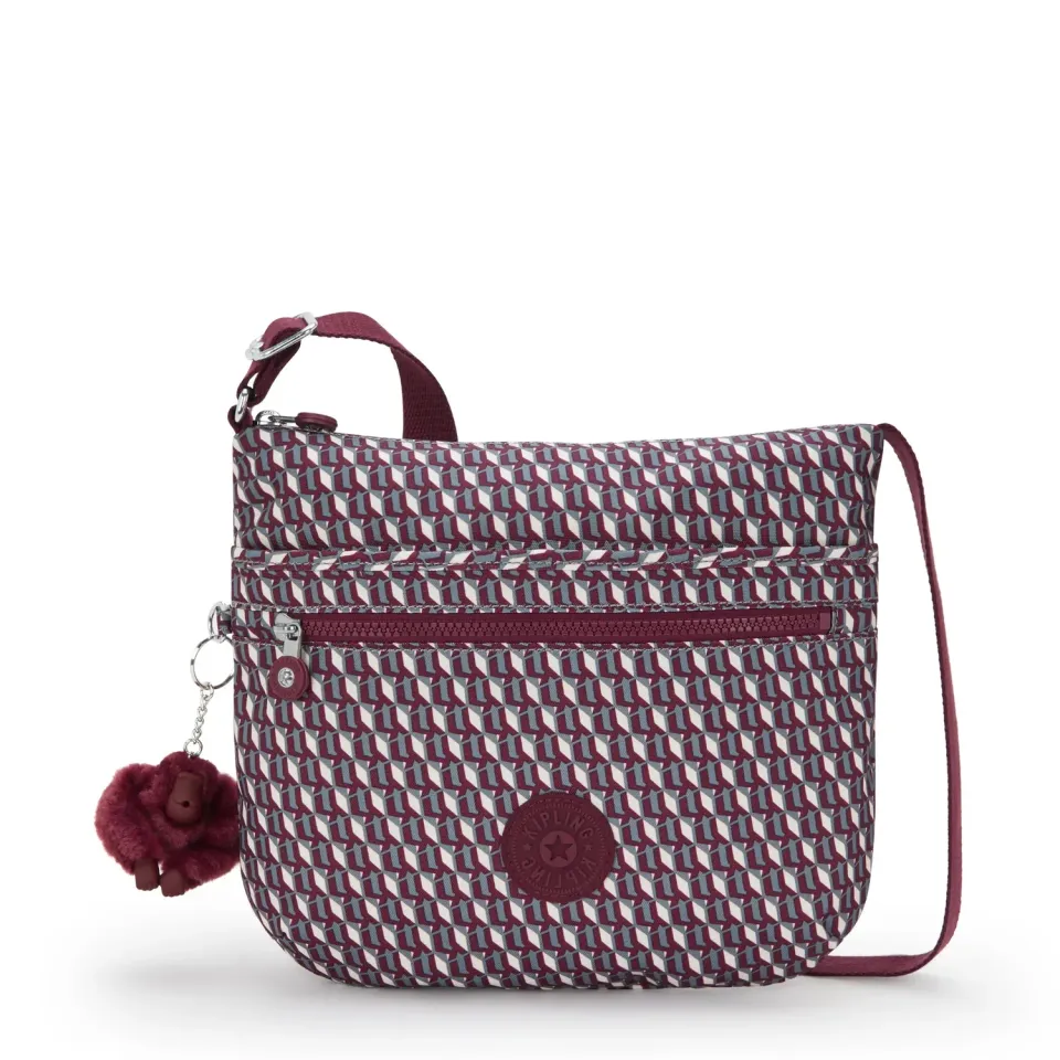Kipling Arto schoudertas Medium 3DK met ritsvakken