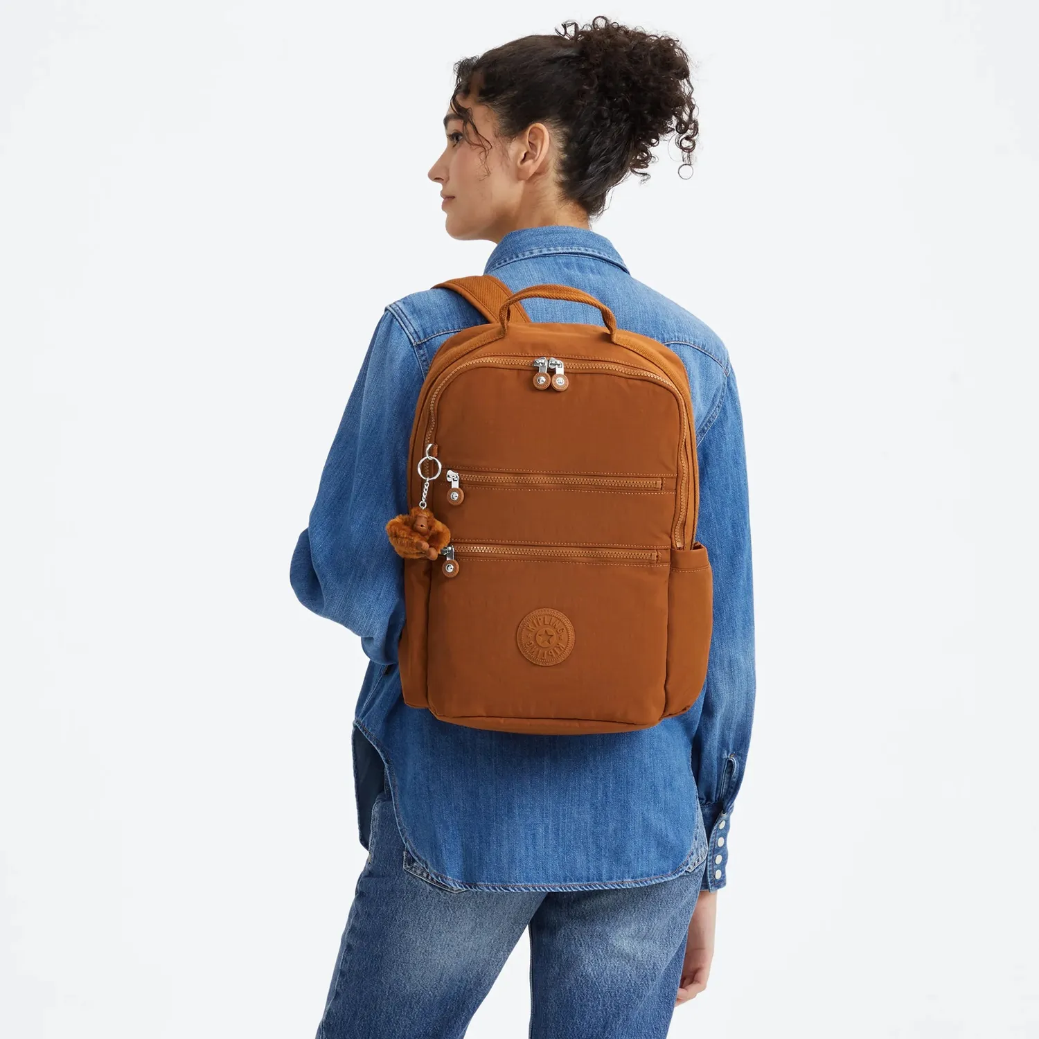 Kipling Biana rugzak Stylish Mokka groot laptop
