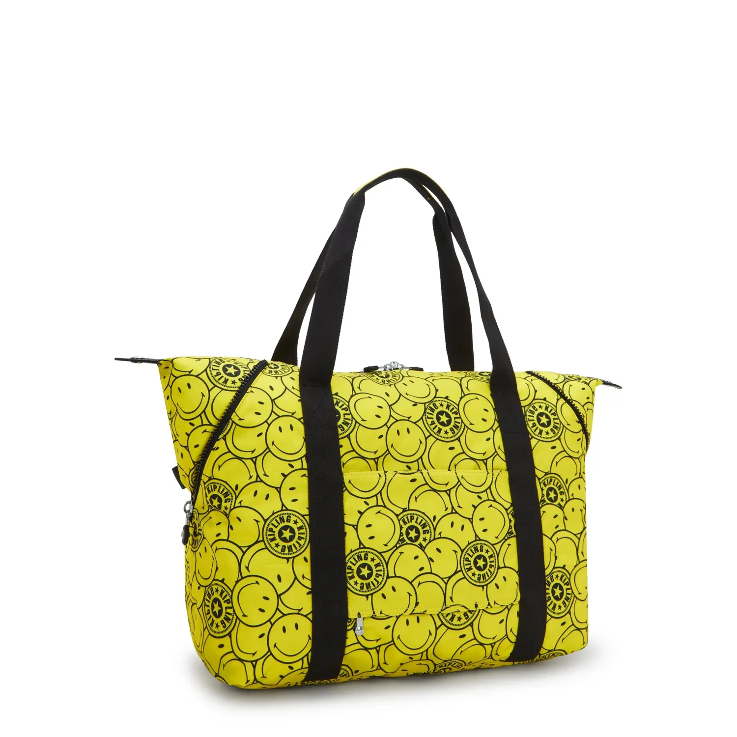 Kipling Art M draagtas Yellow Fun Ball groot Smiley