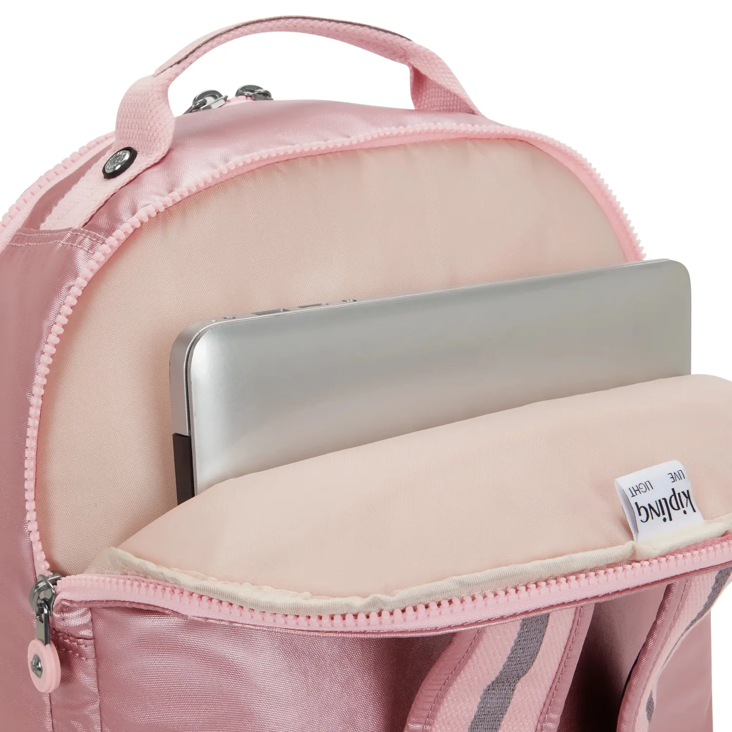 Kipling Seoul Lap rugzak Bronze Pink Groot 15 inch