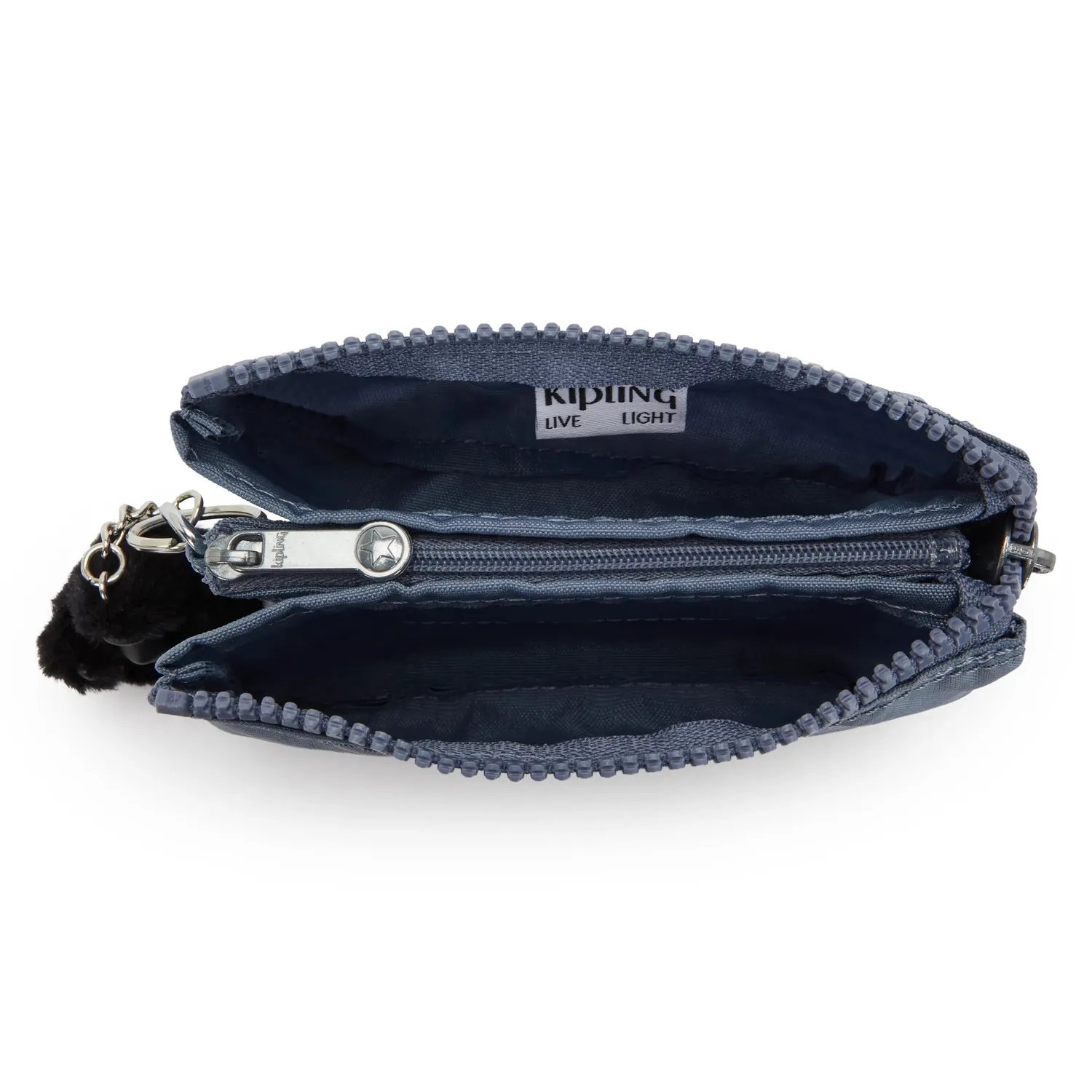 Kipling Creativity S portemonnee Blue Stone klein licht