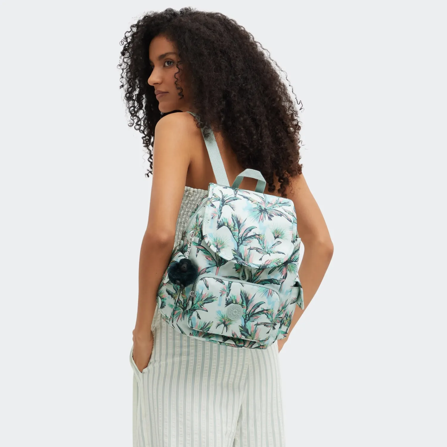 Kipling City Pack S rugzak Klein More Palm Trees compact