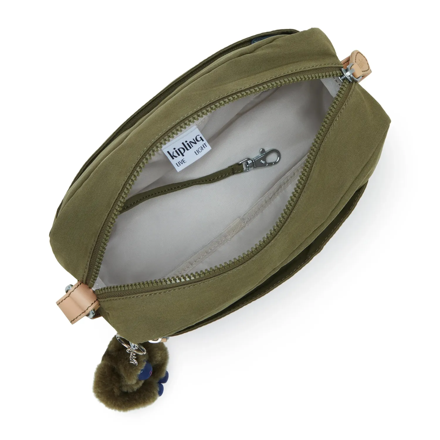 Kipling Ozita crossbodytas Cotton Khaki klein licht