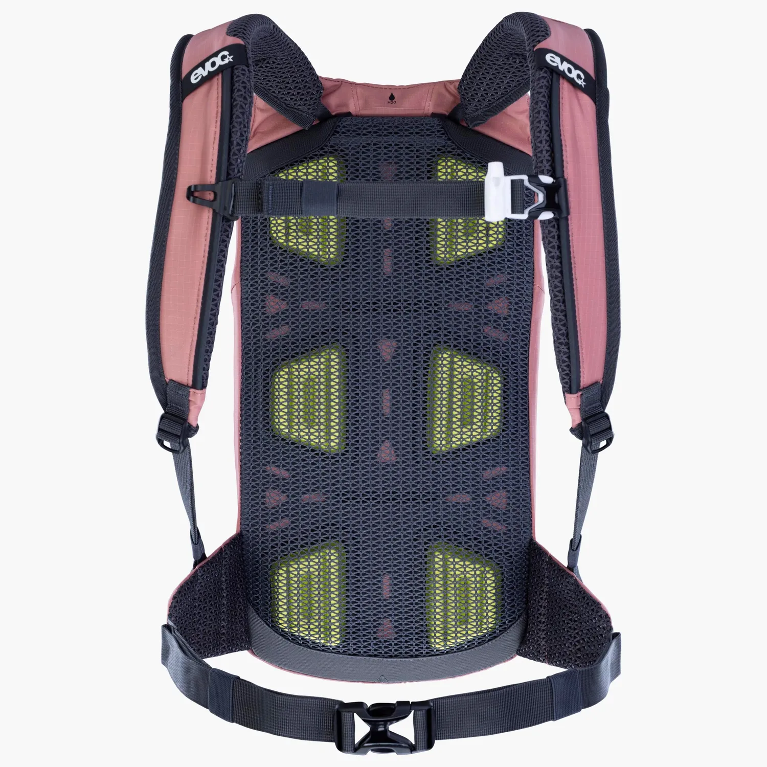 Evoc Stage 6 rugzak dusty pink 6L met helmdrager