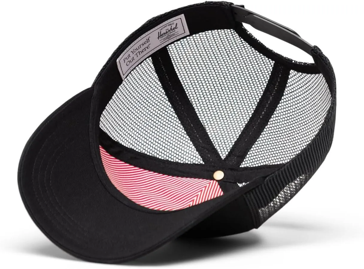 Herschel Whaler Kids Pet Zwart katoen mesh