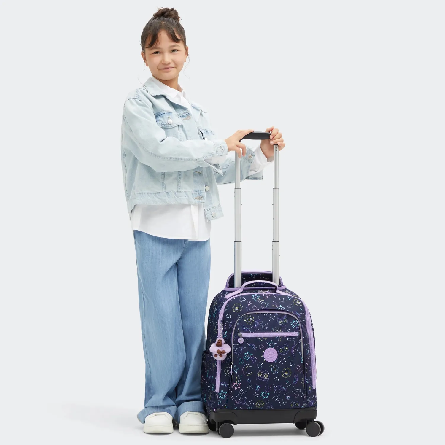 Kipling New Zea rugzak met wielen Unicorn Star groot