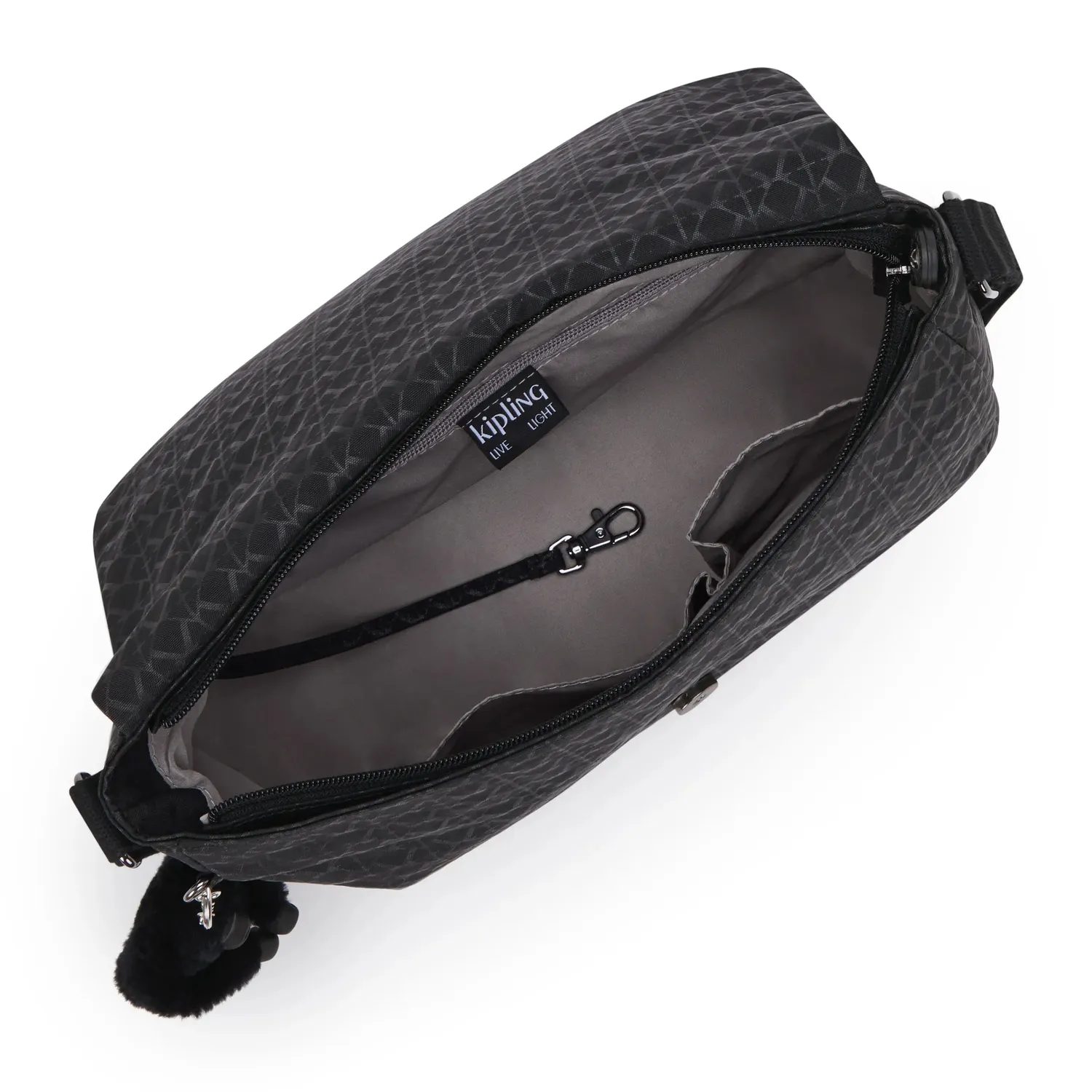 Kipling Earthbeat M schoudertas Signature Emb Medium ruim