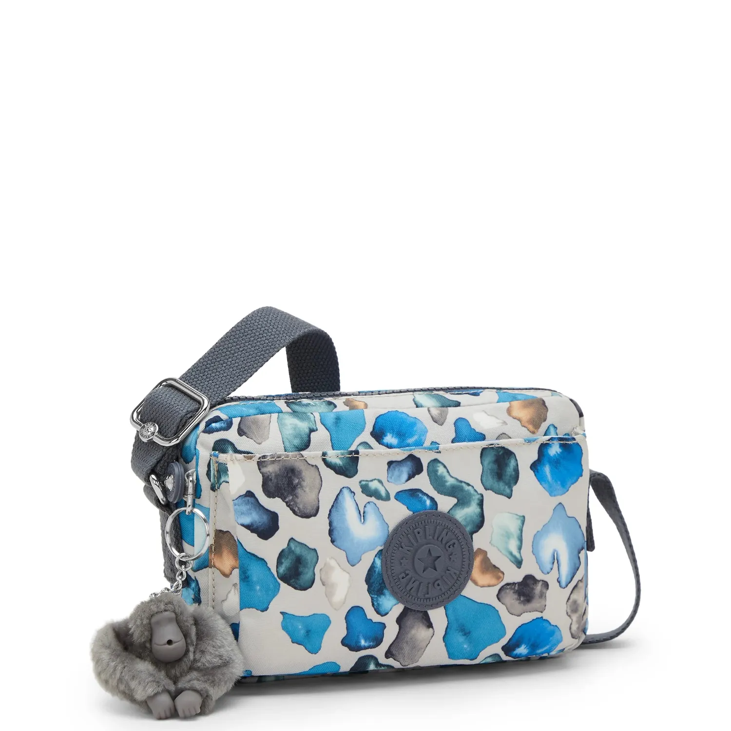 Kipling Abanu Crossbody Tas Klein Mineral Stone grijs