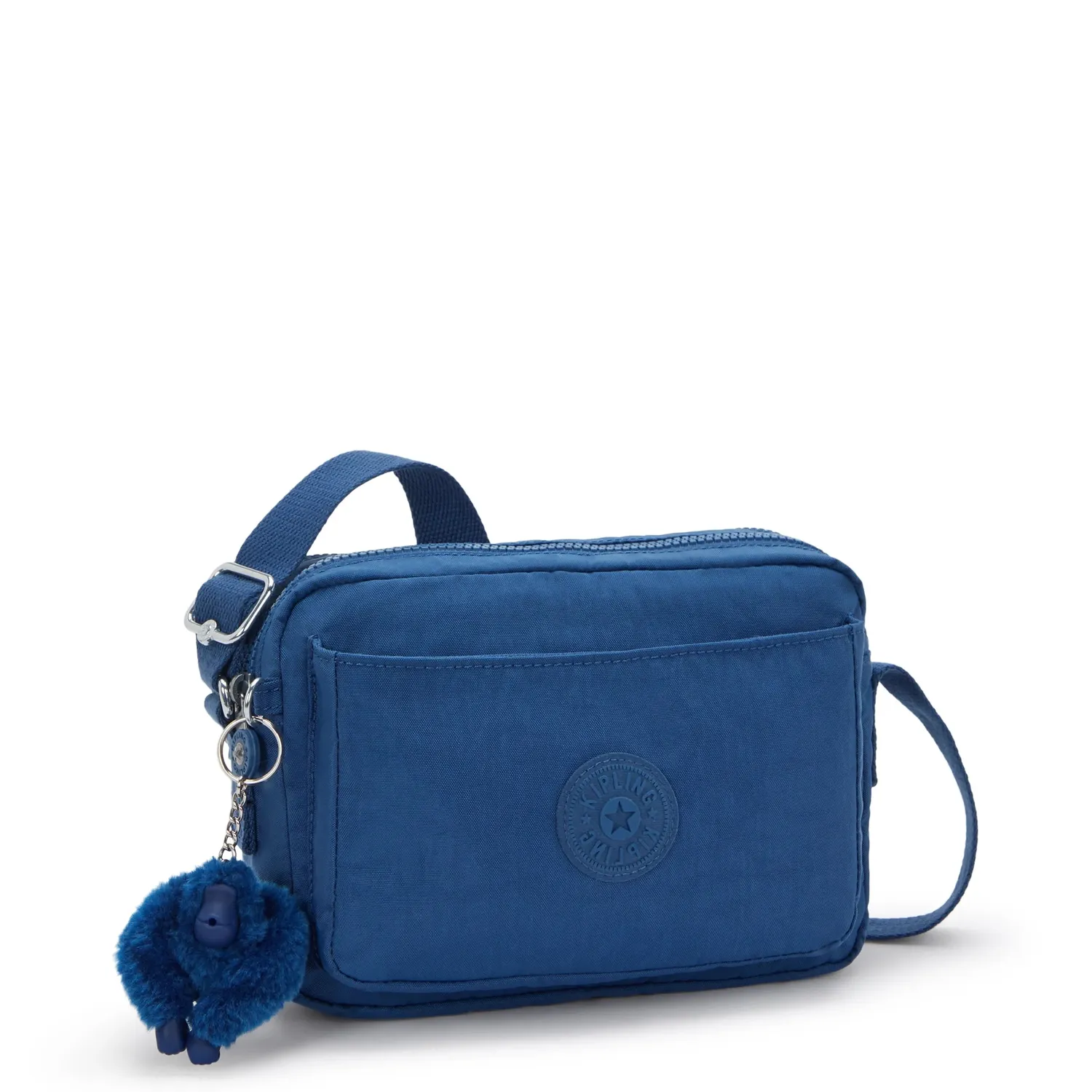 Kipling Abanu M schoudertas Medium Casual Blue 2 ritsvakken