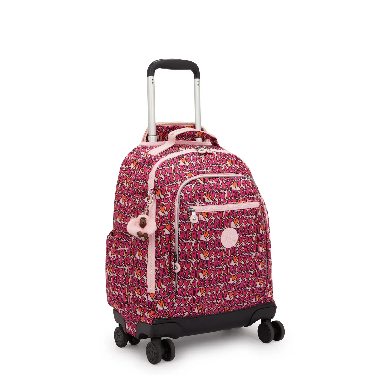 Kipling New Zea rugzak met wielen U R Great Print groot