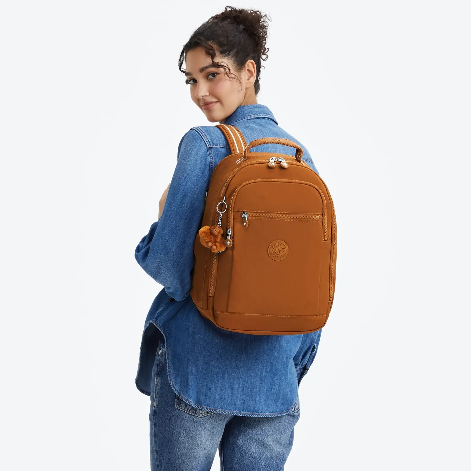Kipling Seoul Cabin reistas Stylish Mokka Groot – trolleyhoes