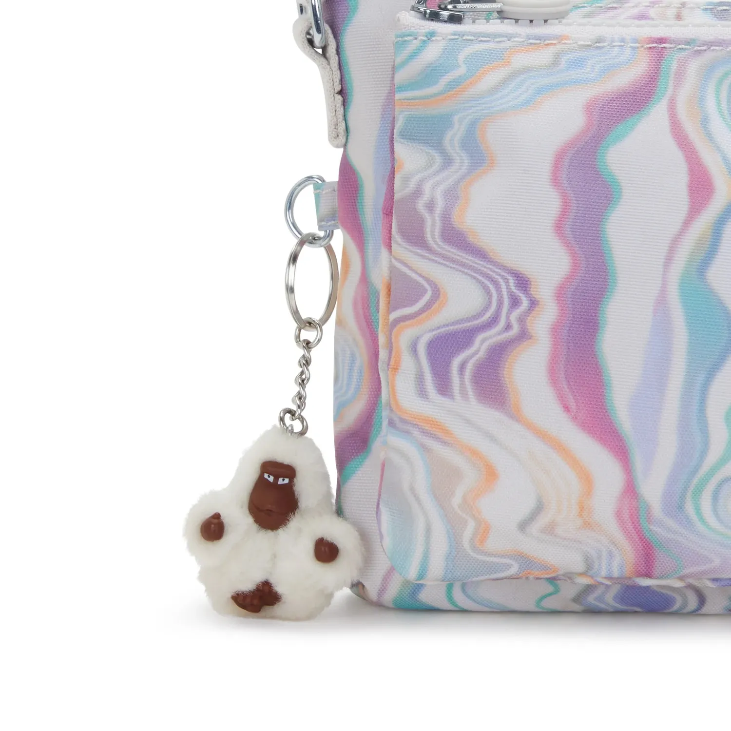 Kipling Mikaela schoudertas klein Tidal Dreams blauw