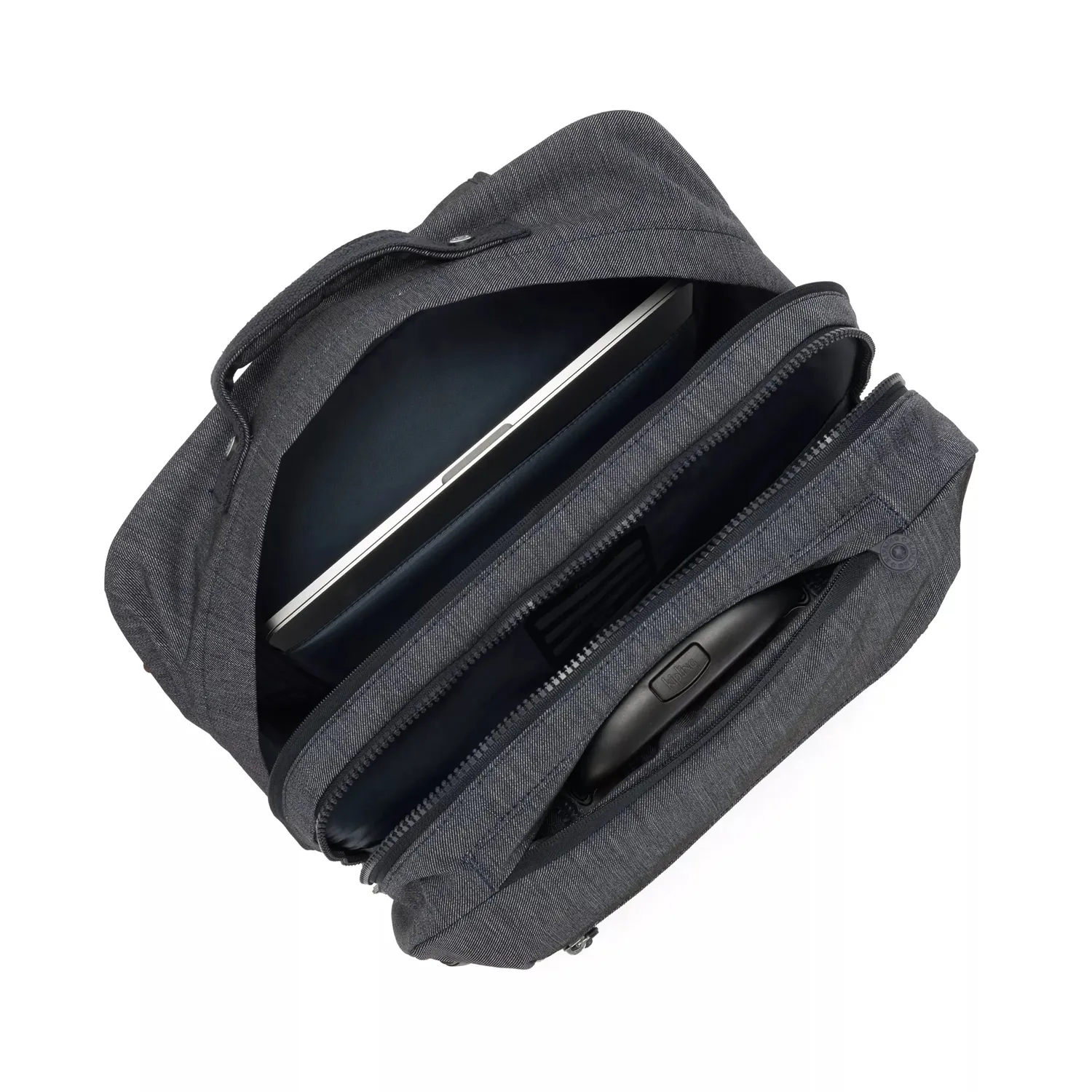 Kipling Giorno rugzak met wieltjes Marine Navy groot
