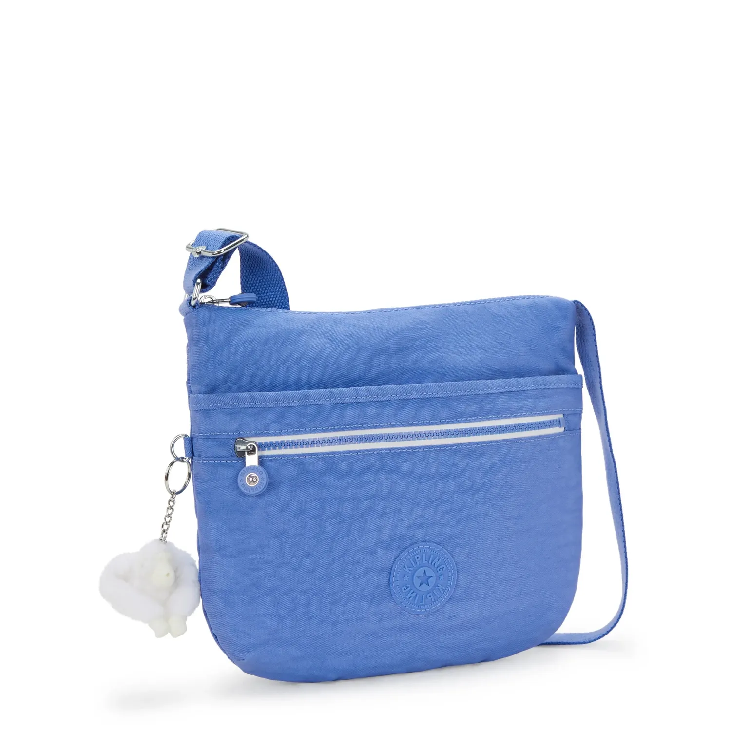 Kipling Arto schoudertas Medium Cocktail Blue met ritsvakken