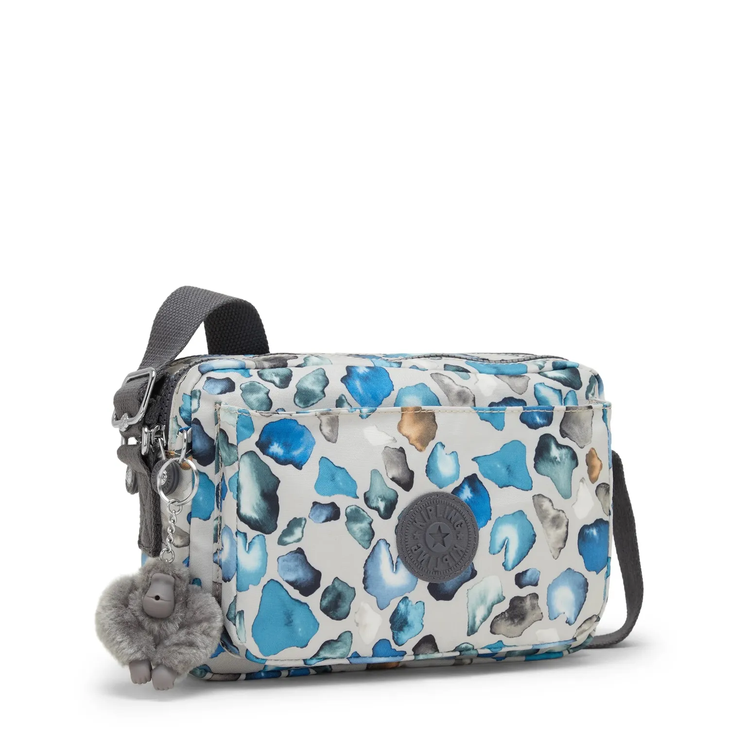 Kipling Abanu M schoudertas Medium Mineral Stone dubbel vak