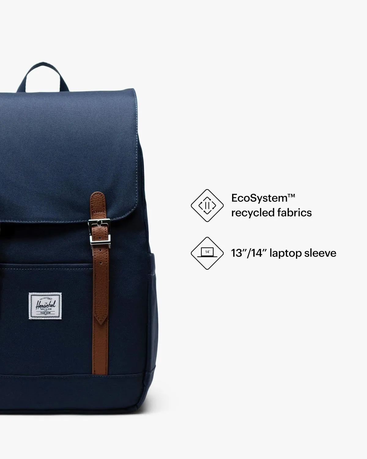 Herschel Retreat rugzak 23L zwart canvas