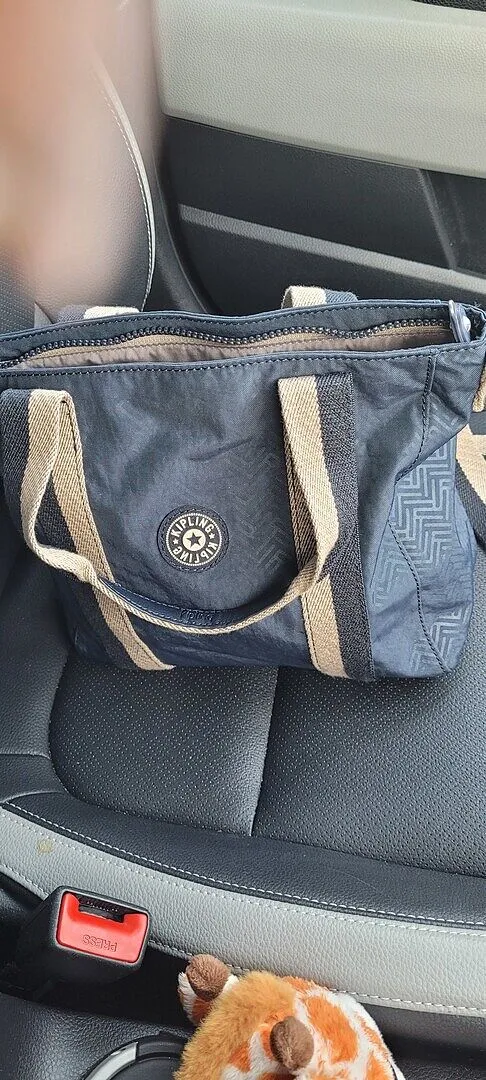 Kipling Asseni Mini draagtas klein Blue Bleu 2 licht