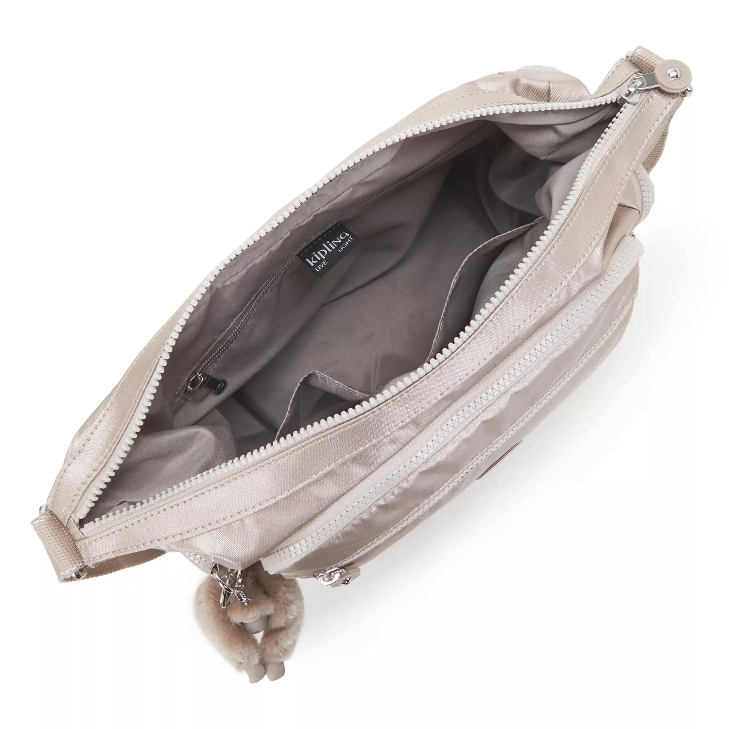 Kipling Gabbie crossbody tas Metallic Glow medium lichtgewicht