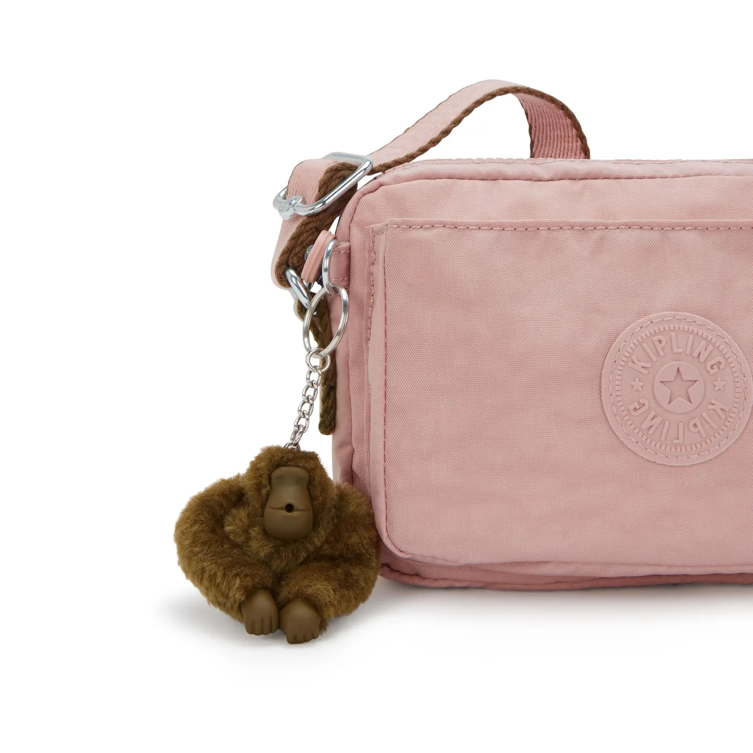 Kipling Abanu crossbodytas klein memory pink zacht
