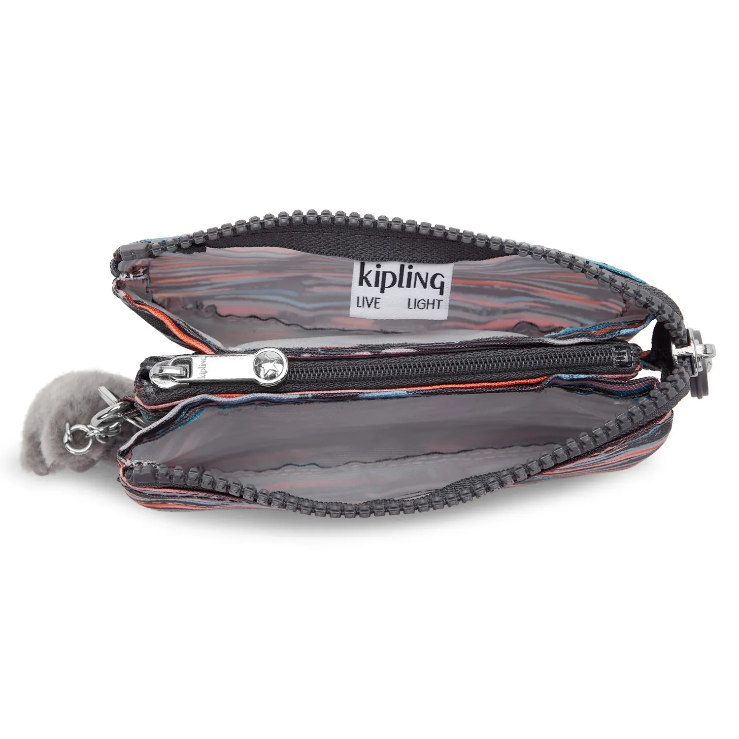 Kipling Creativity S portemonnee Mineral Stripes klein licht