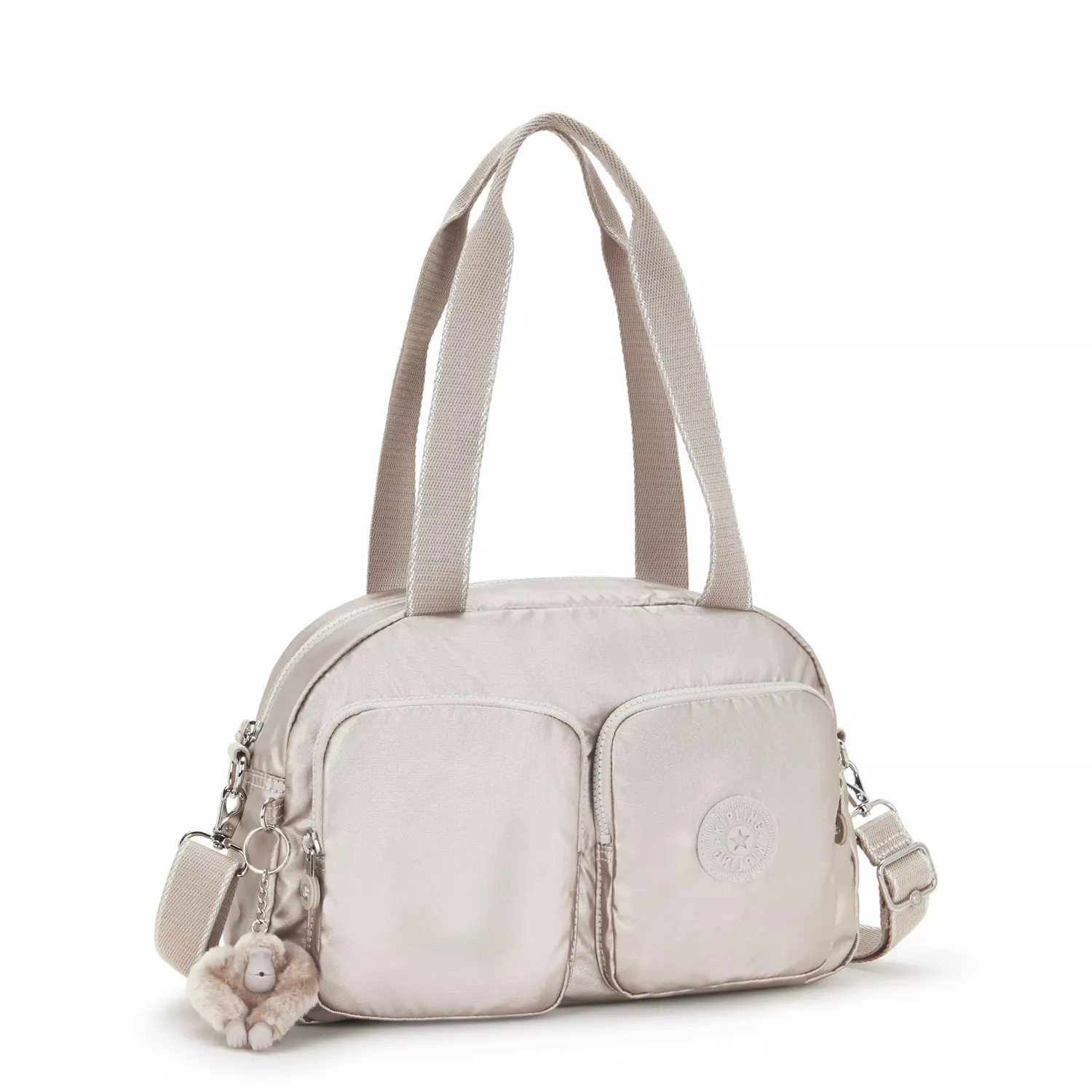 Kipling Cool Defea handtas Medium Metallic Glow afneembare riem