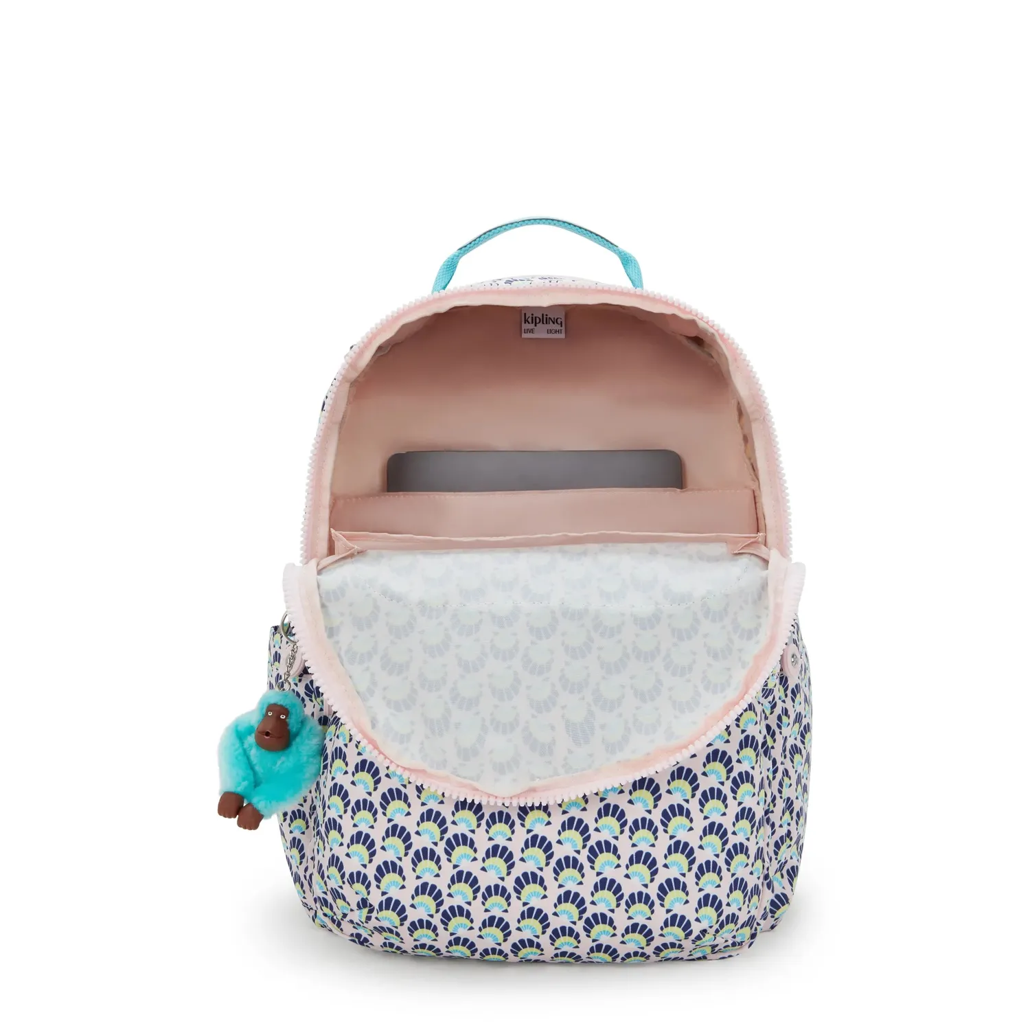 Kipling Seoul rugzak groot Geo Shell 15 inch laptopvak