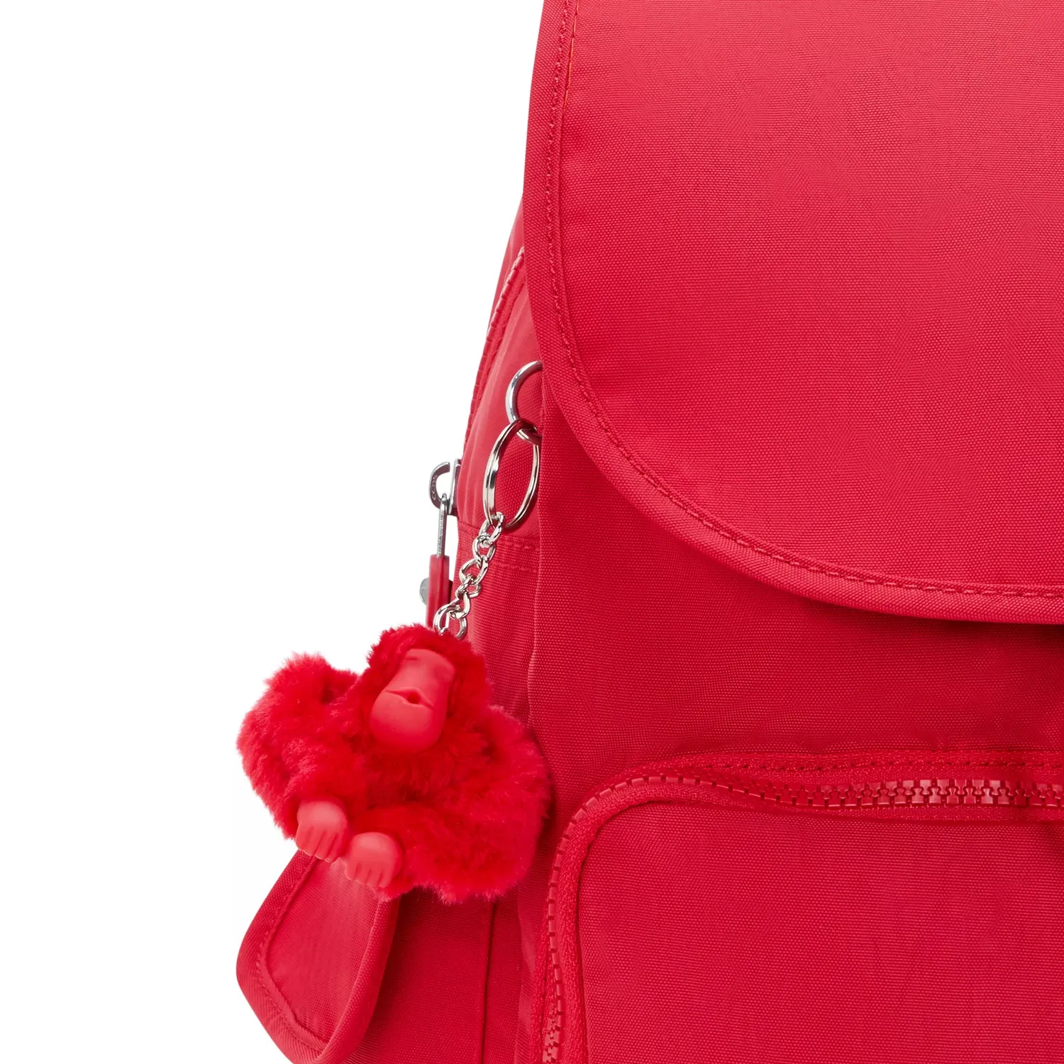 Kipling City Pack rugzak Red Rouge medium met veel vakken
