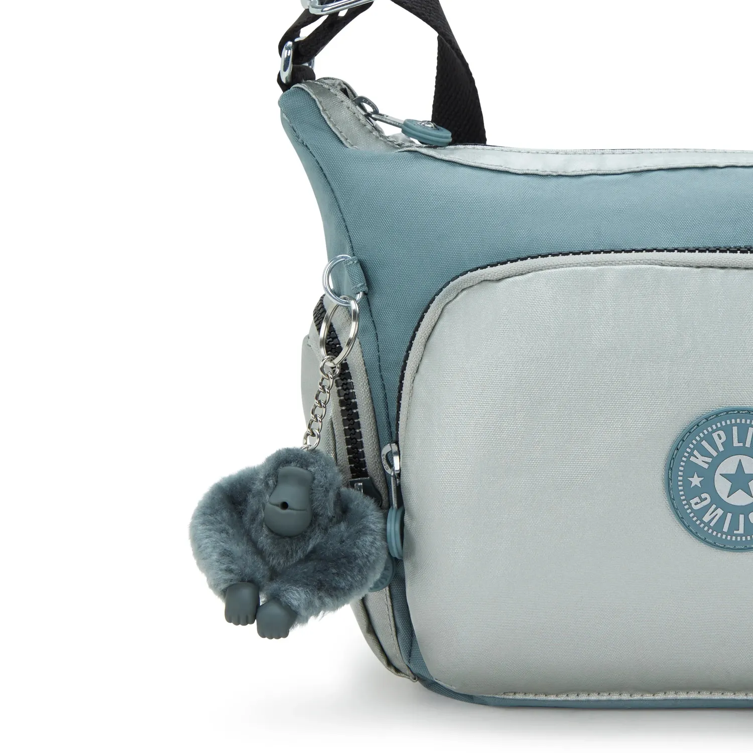 Kipling Gabb S crossbodytas Medium Relaxed Grey met vakken