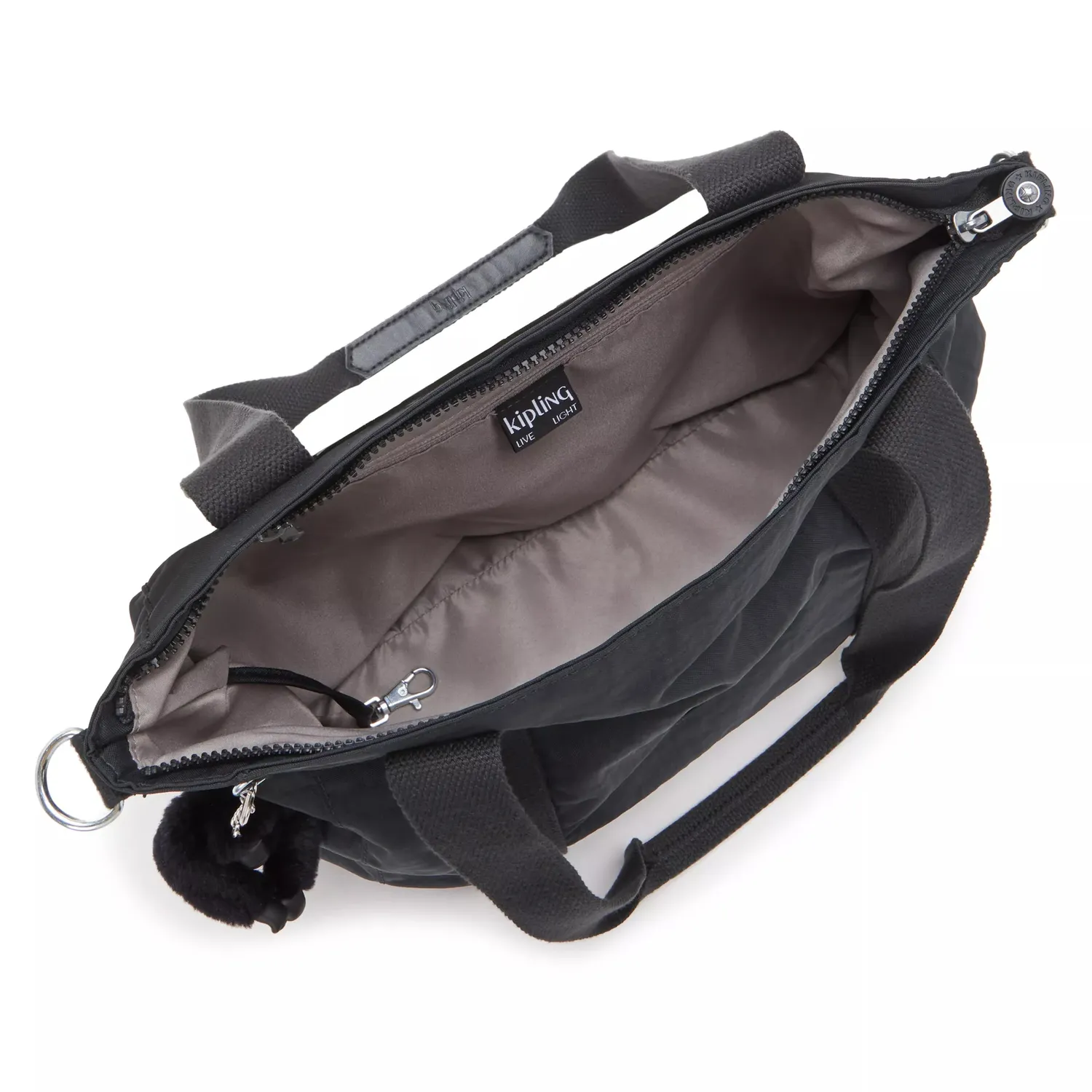 Kipling Asseni S shopper Black Noir klein met schouderriem