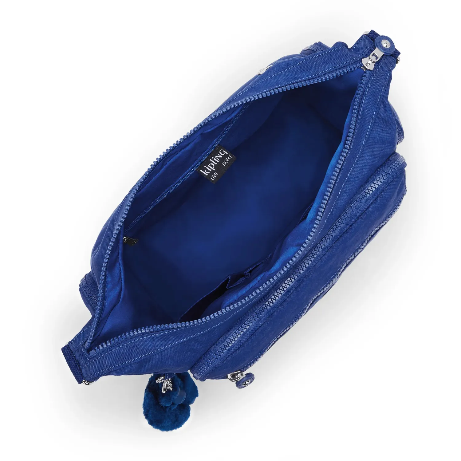 Kipling Gabbie crossbody tas Blazing Blue Groot verstelbare band