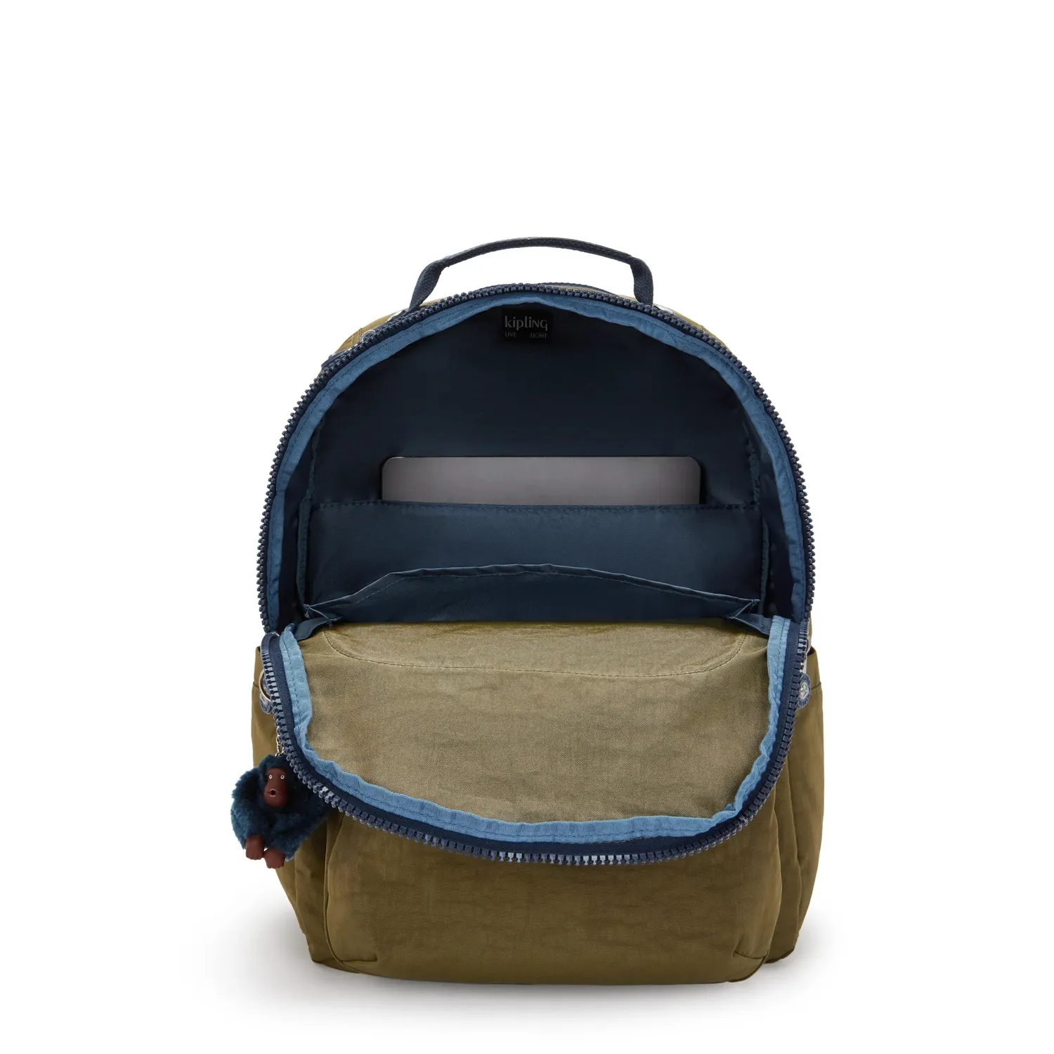 Kipling Seoul rugzak Groot Treasure Green 15 inch laptopvak