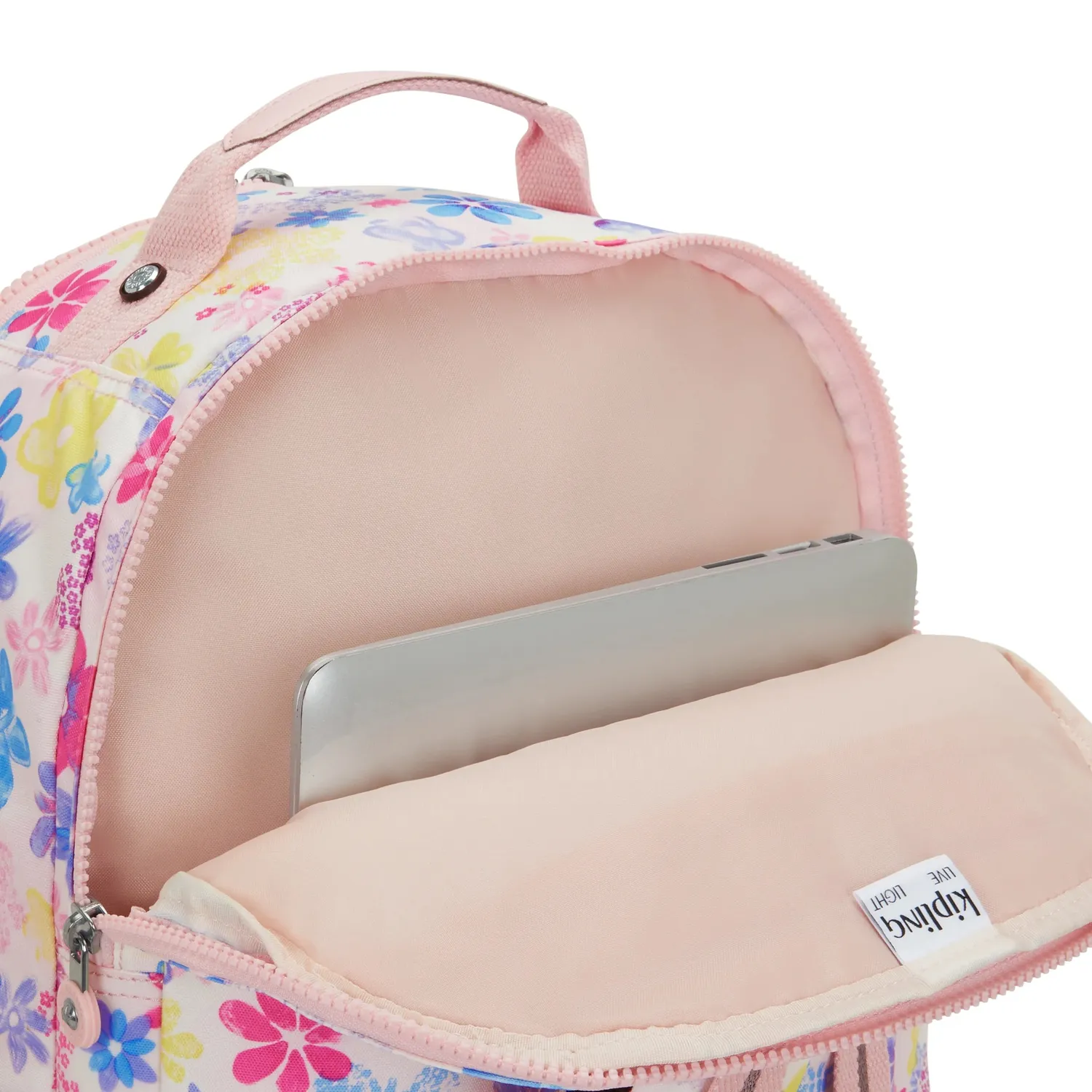 Kipling Seoul College Extra rugzak Groot Flower Stamp 15 inch