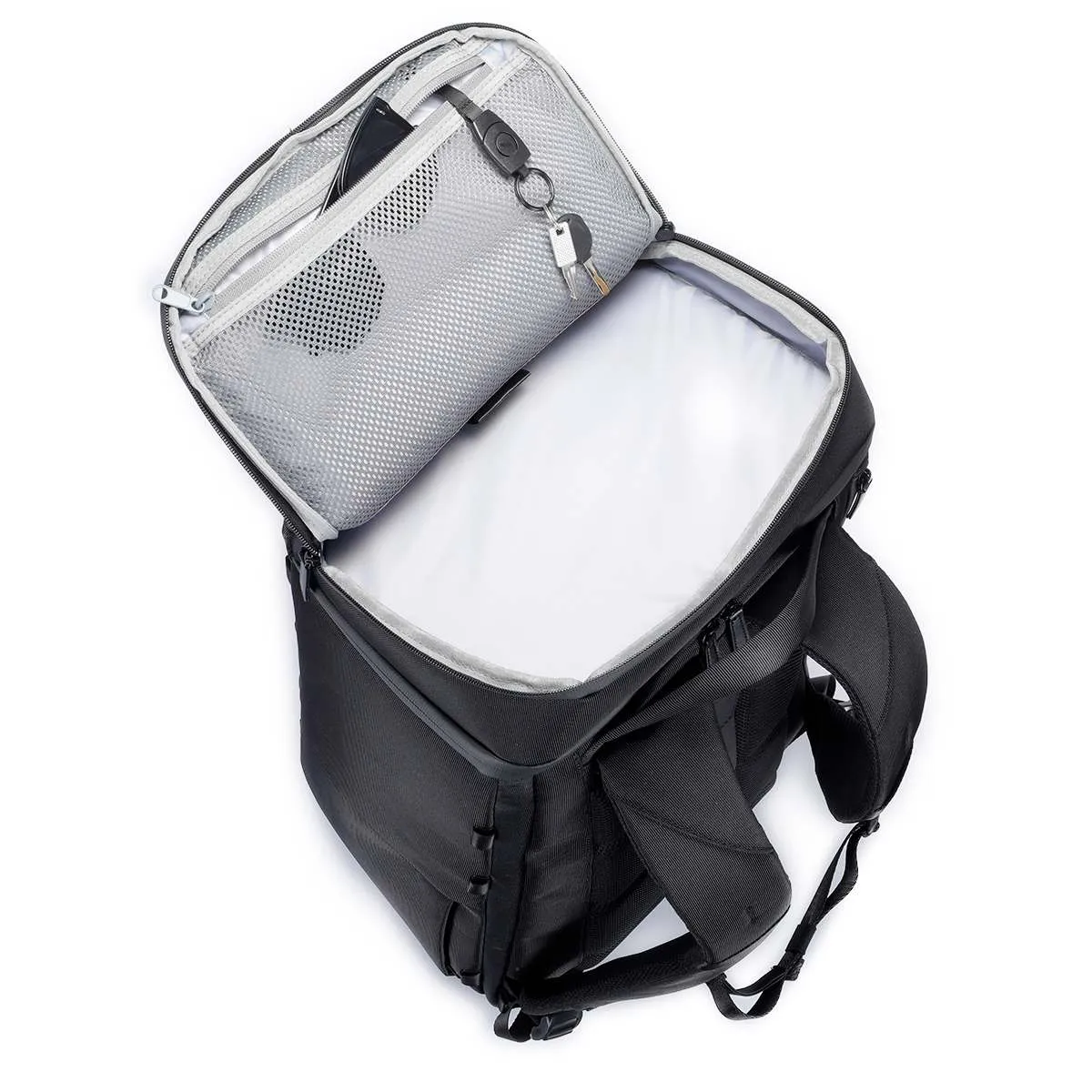 ZEEKSACK The Organizer 40L rugzak zwart canvas