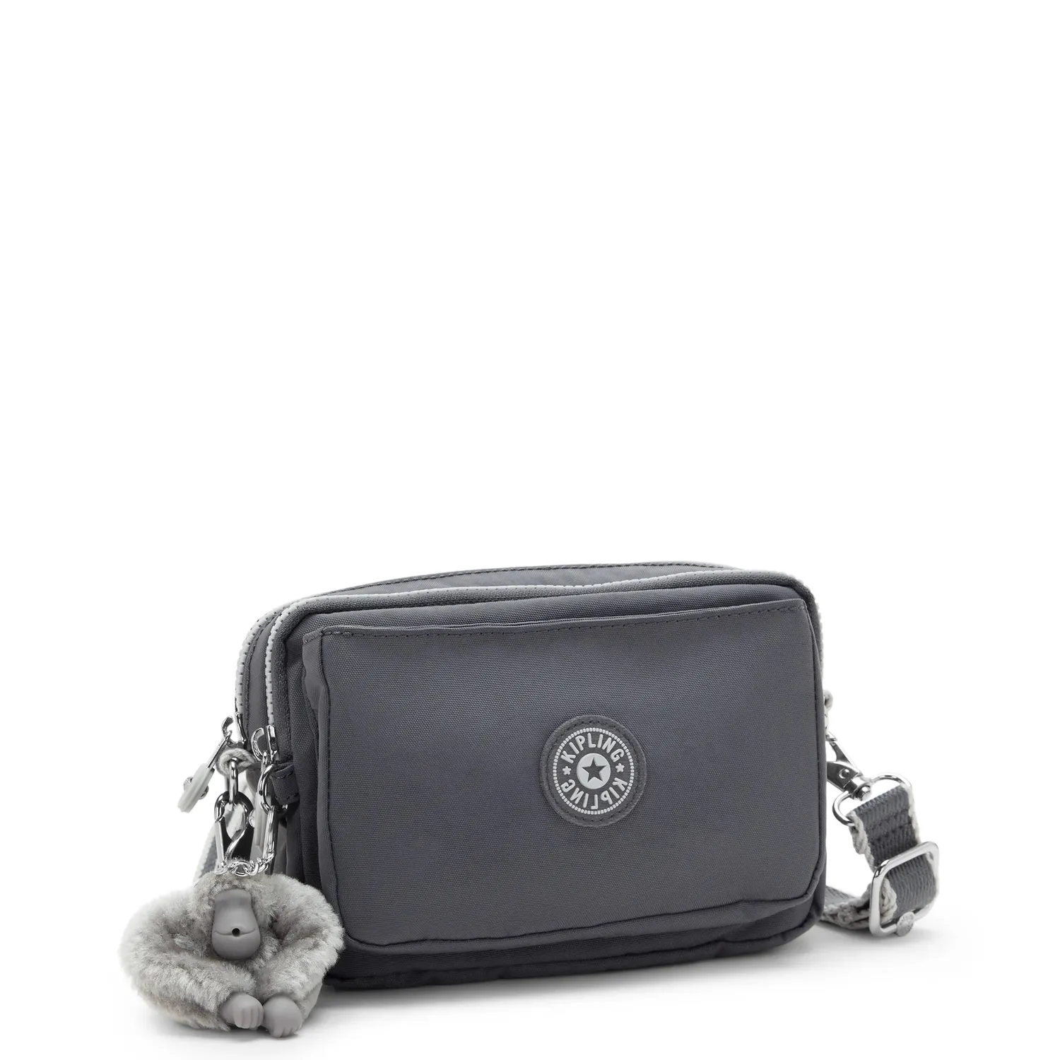 Kipling Abanu Multi crossbody tas Moonlit Grey klein verstelbaar