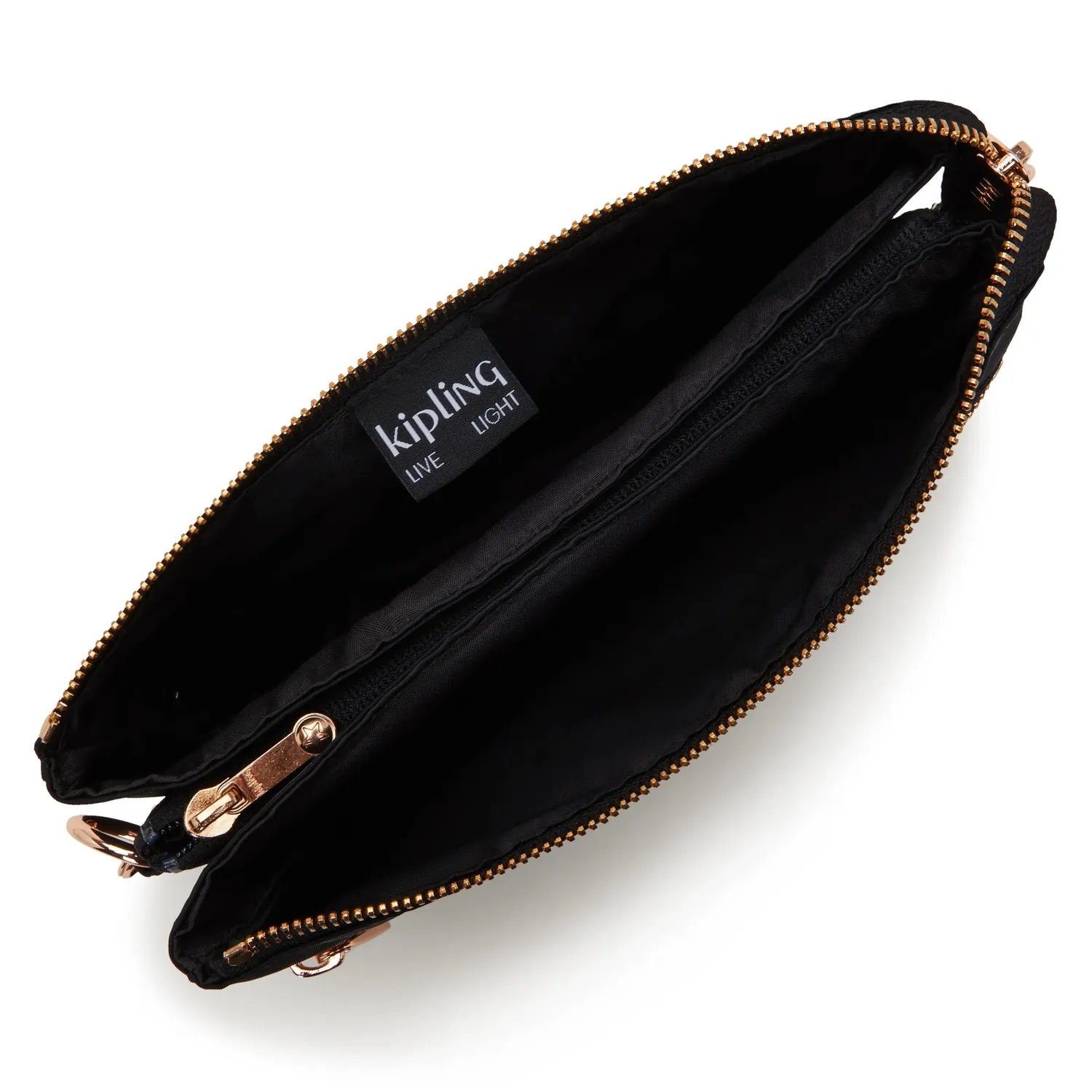 Kipling Riri Zip crossbodytas Black Rose Spice klein waterafstotend